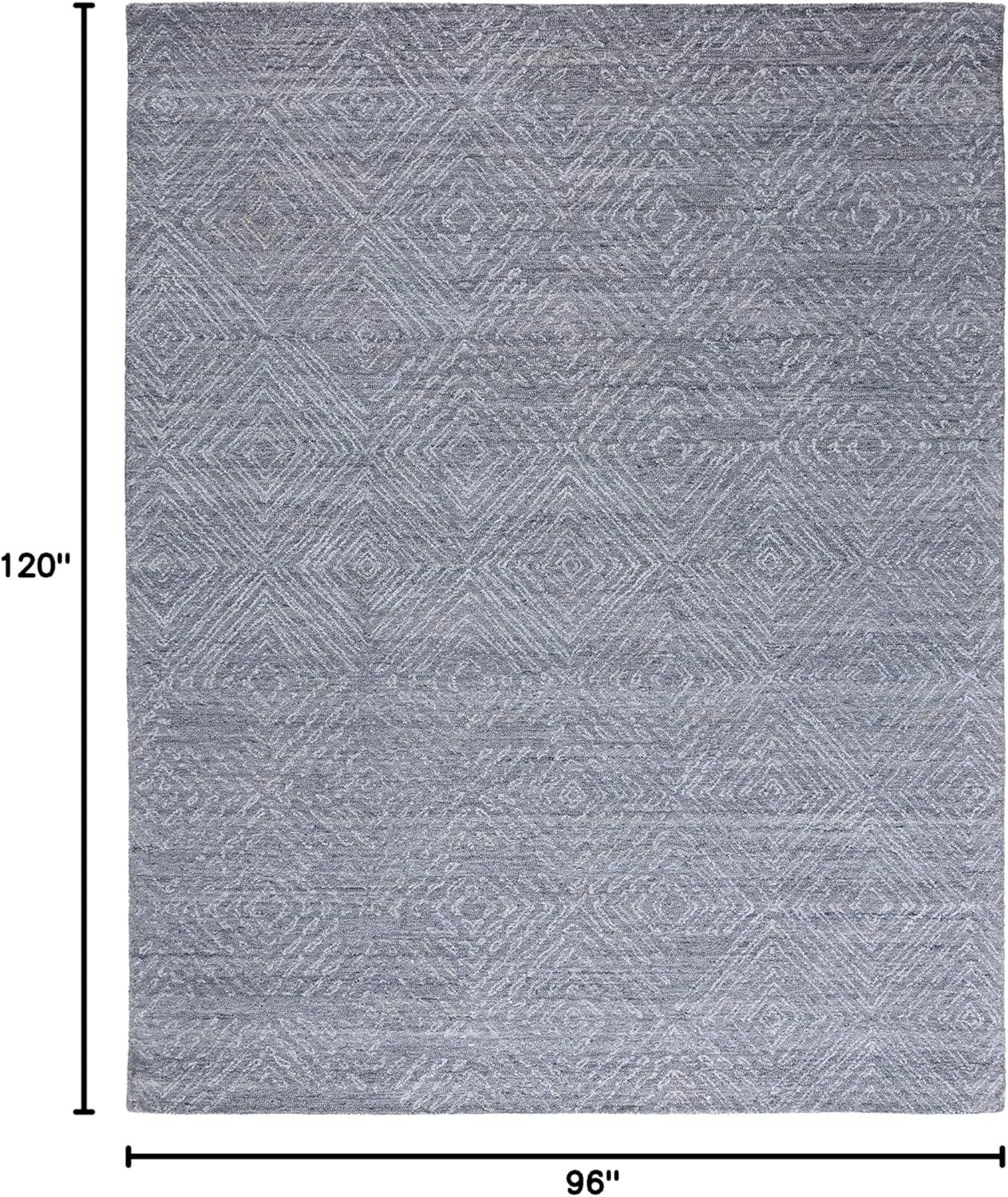George Oliver Abstract Hand Tufted Performance Geometric Rug