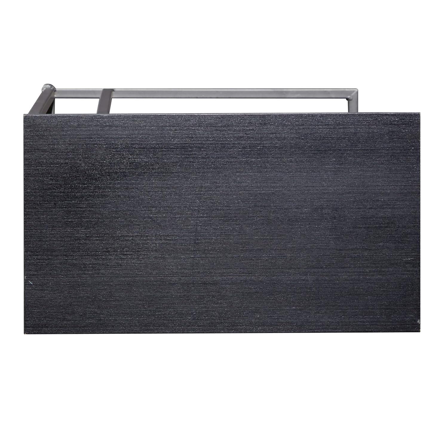 Contemporary Iron and Wood Accent Table Dark Gray - Olivia & May