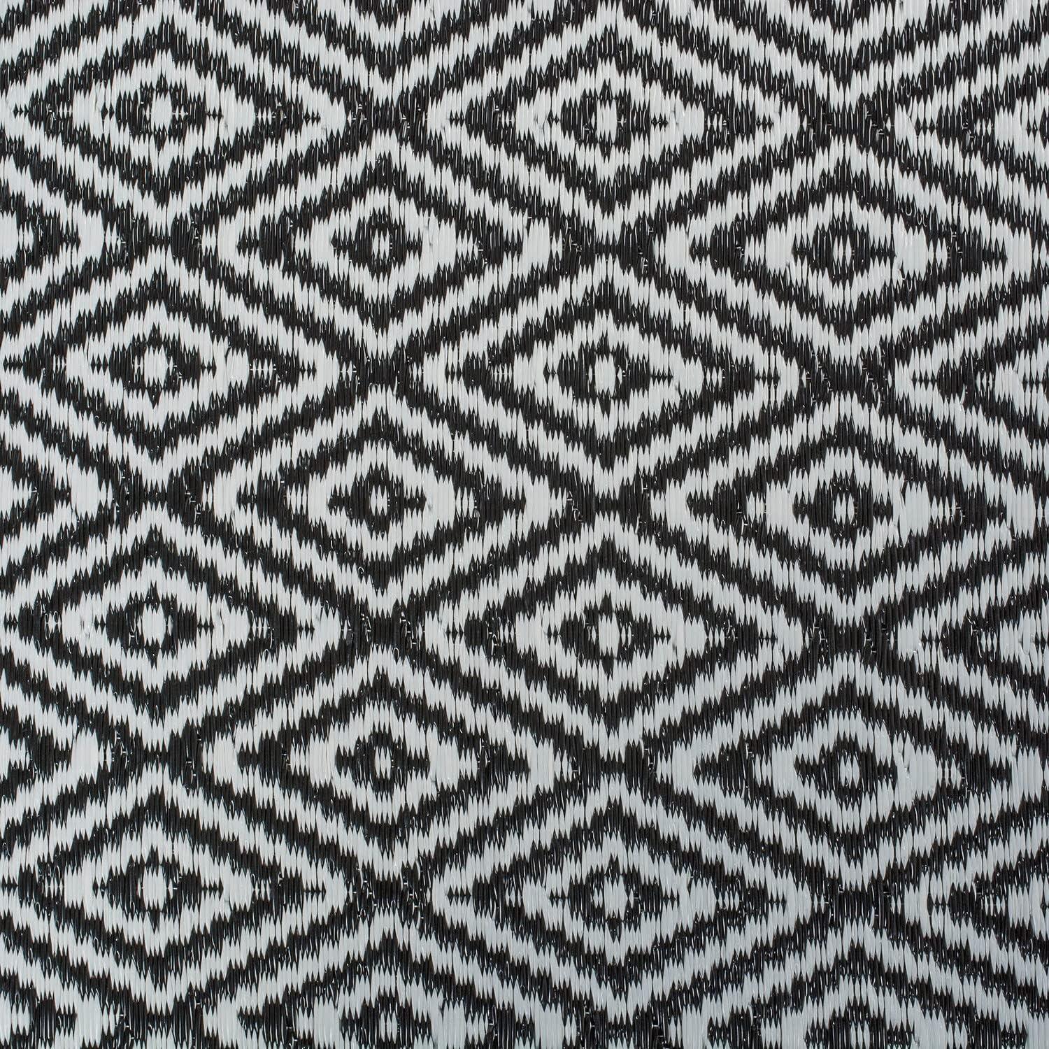DII Reversible Indoor/Outdoor Diamond Woven Rug, 4x6', Aqua