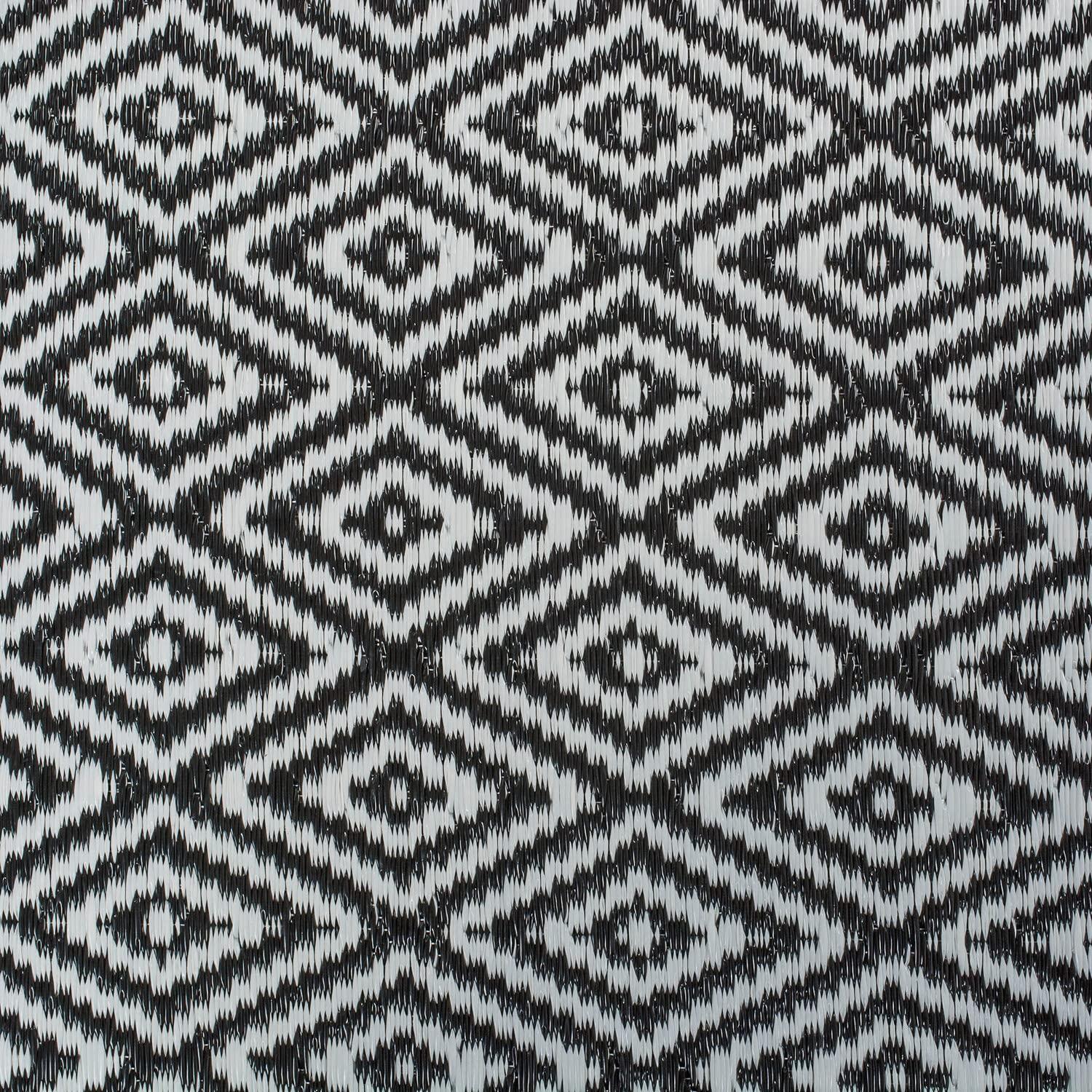 DII Reversible Indoor/Outdoor Diamond Woven Rug, 4x6', Aqua
