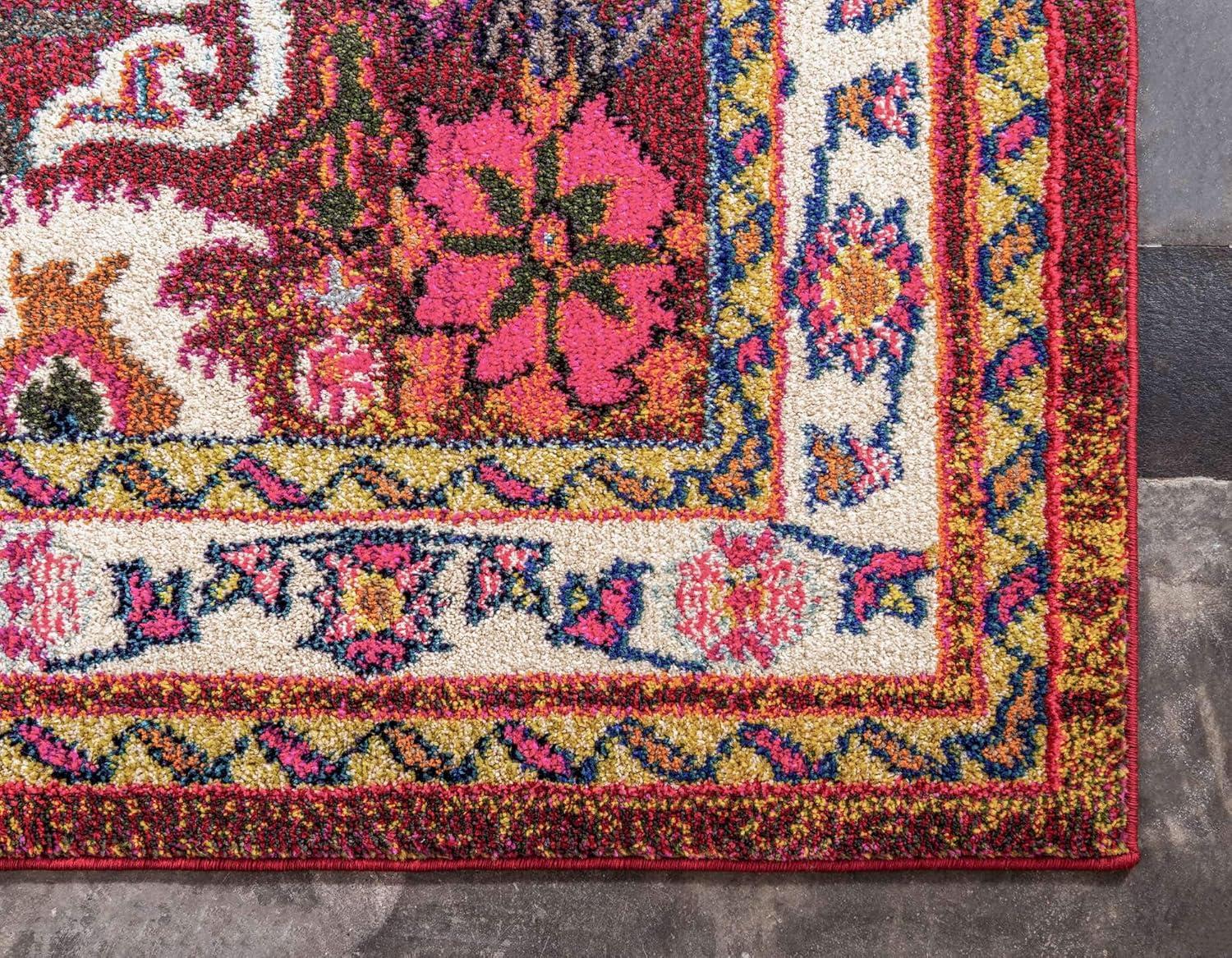 Medici Multi-Color Synthetic Bohemian Area Rug 8' x 11'