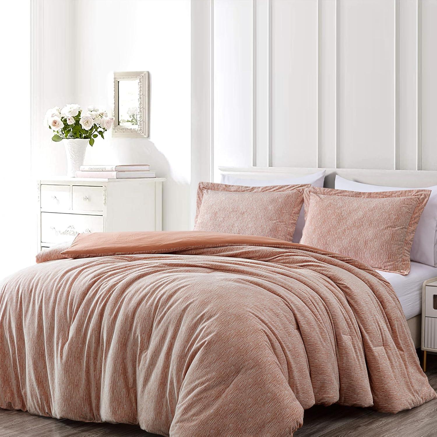 Velvet Textured Comforter Set