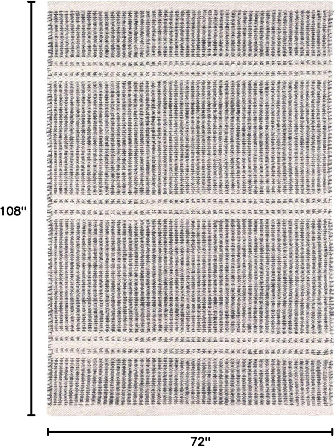 Malta Grey Handwoven Wool Rug