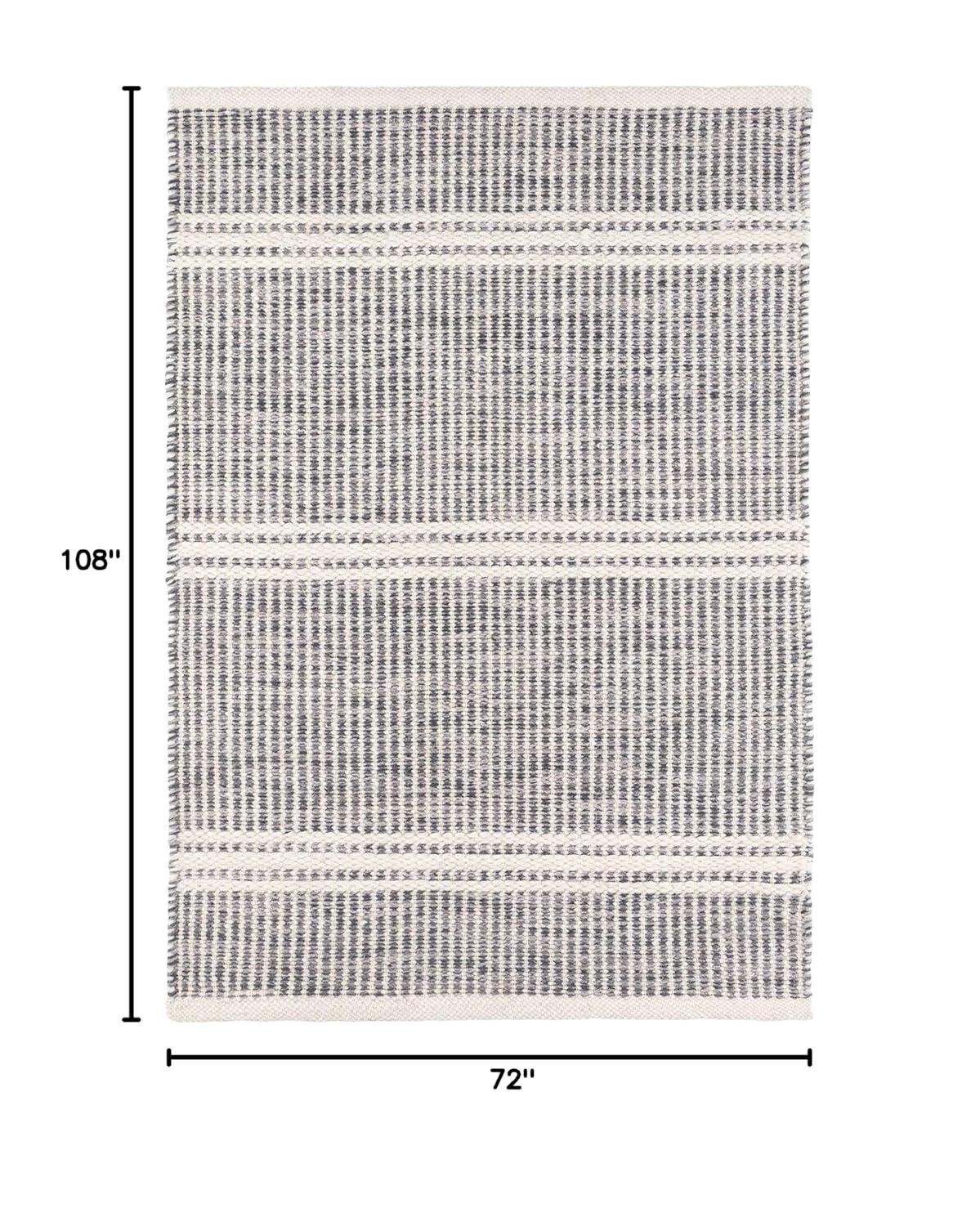 Malta Grey Handwoven Wool Rug