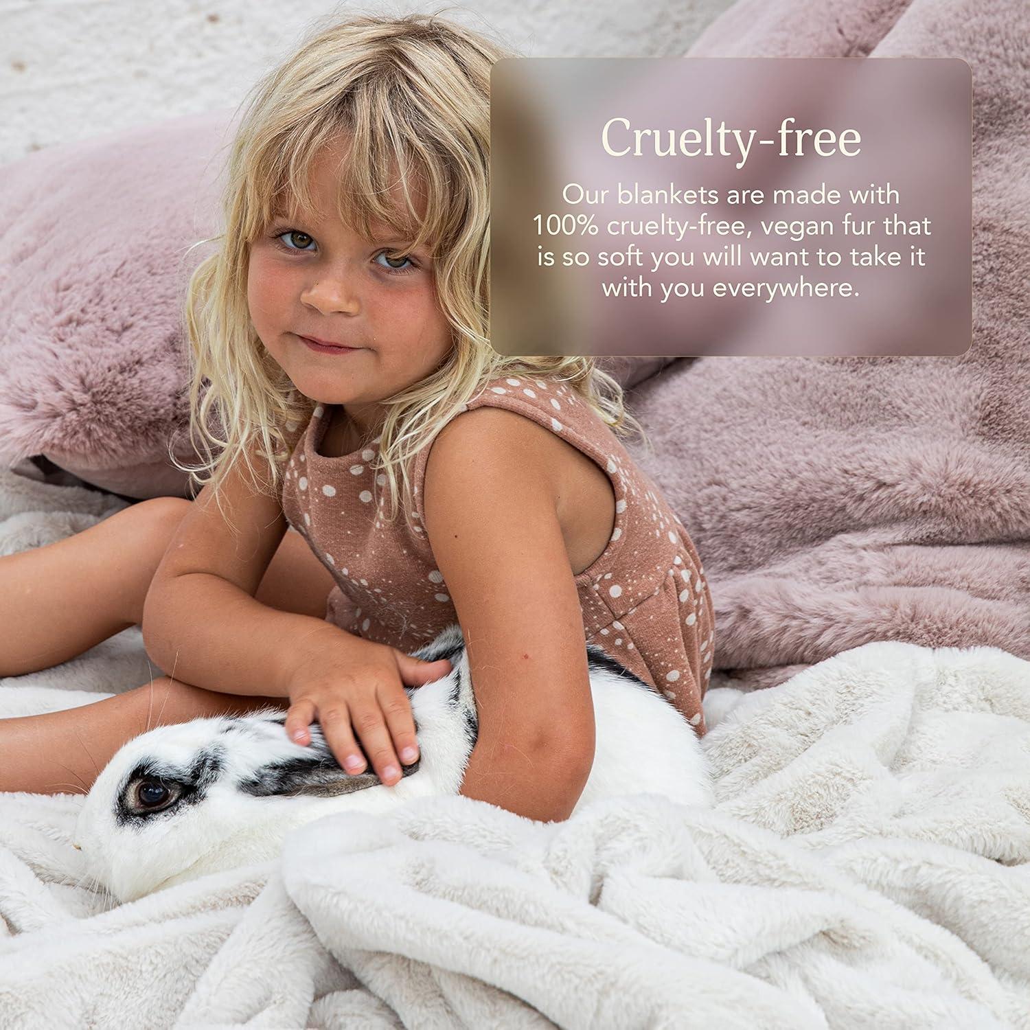 100"x100" Oversized Cuddle Puddle Throw Blanket Rosy Baby - UnHide: Midweight, Knitted, Machine Washable