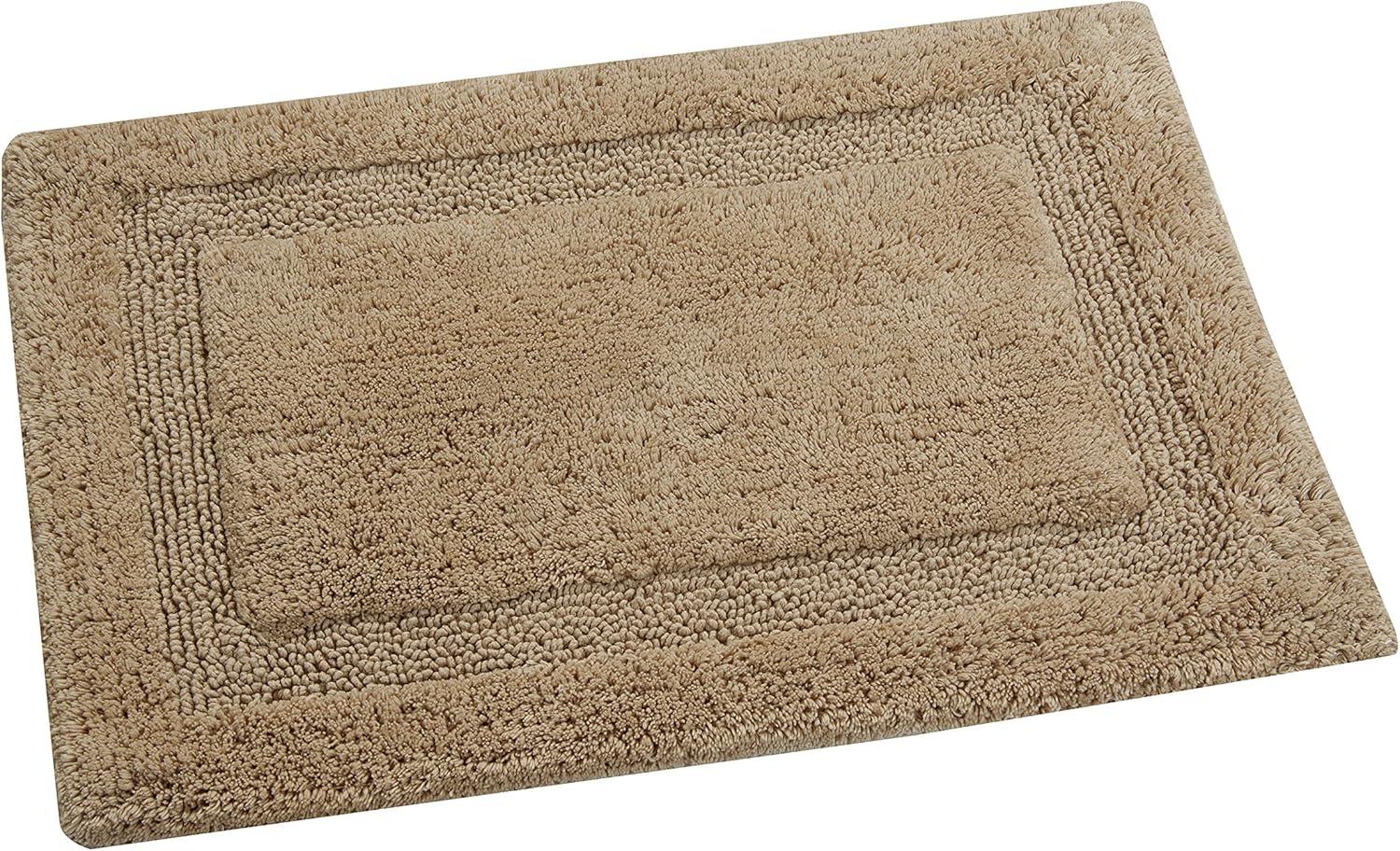 Saffron Fabs  Cotton Regency Bath Rug Beige 24 x 36