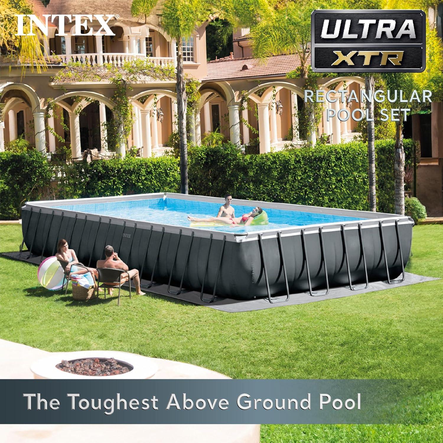 Intex 26373EH 32' x 16' x 52" Rectangular Ultra XTR Frame Swimming Pool w/ Pump