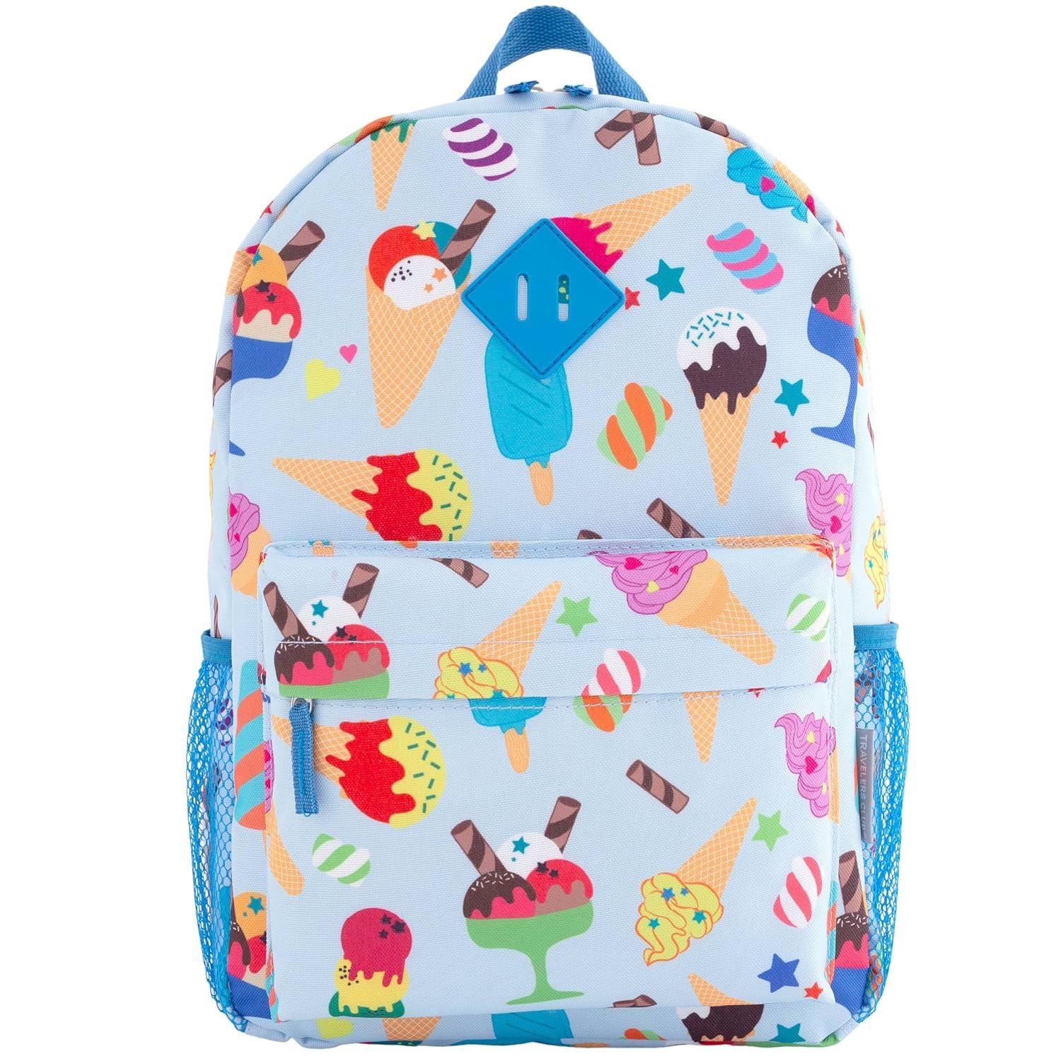 Travelers Club Kids' 5pc Hardside Checked Spinner Luggage Set - Ice Cream