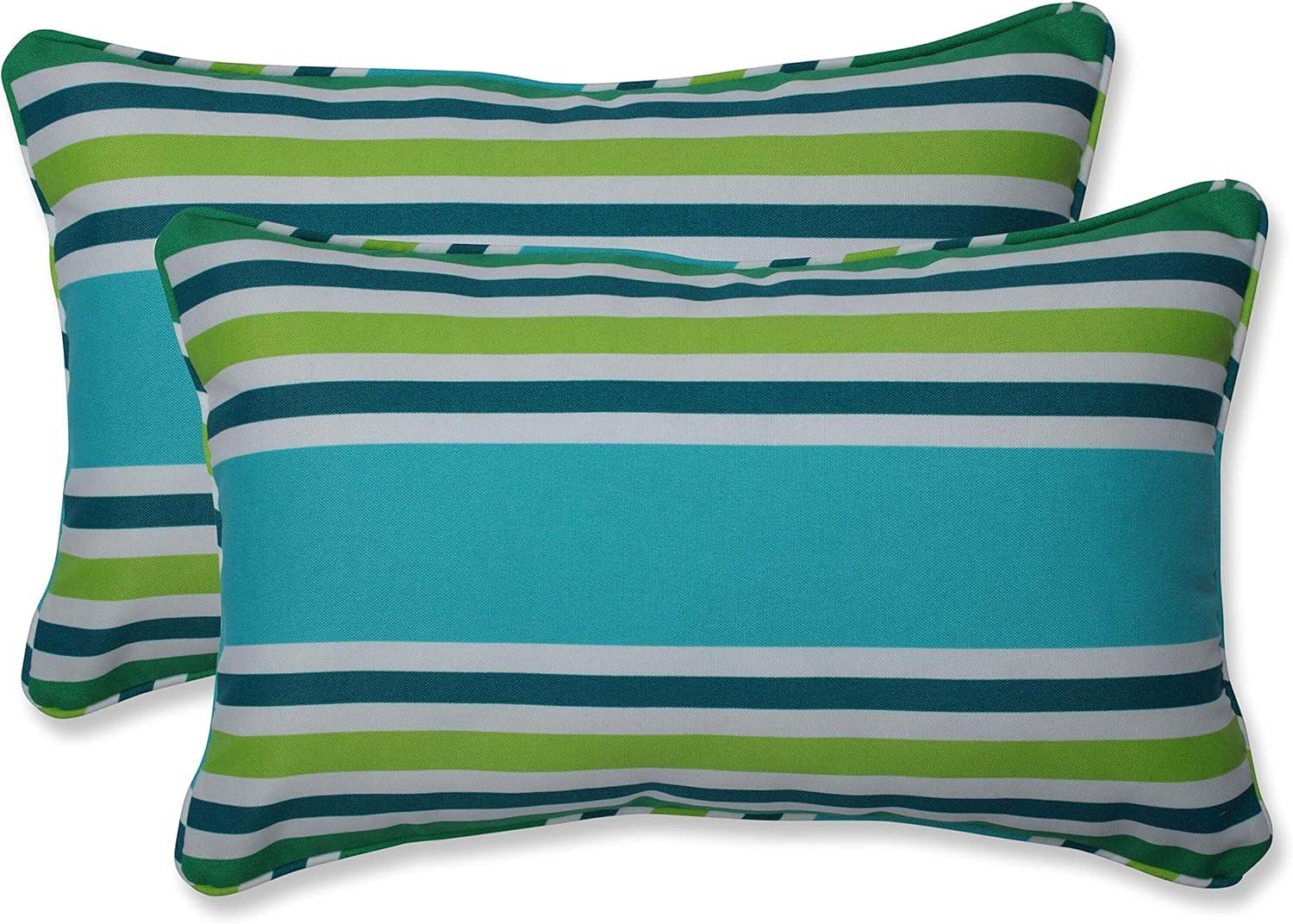 Aruba Striped Indoor/Outdoor Reversible Throw Pillow