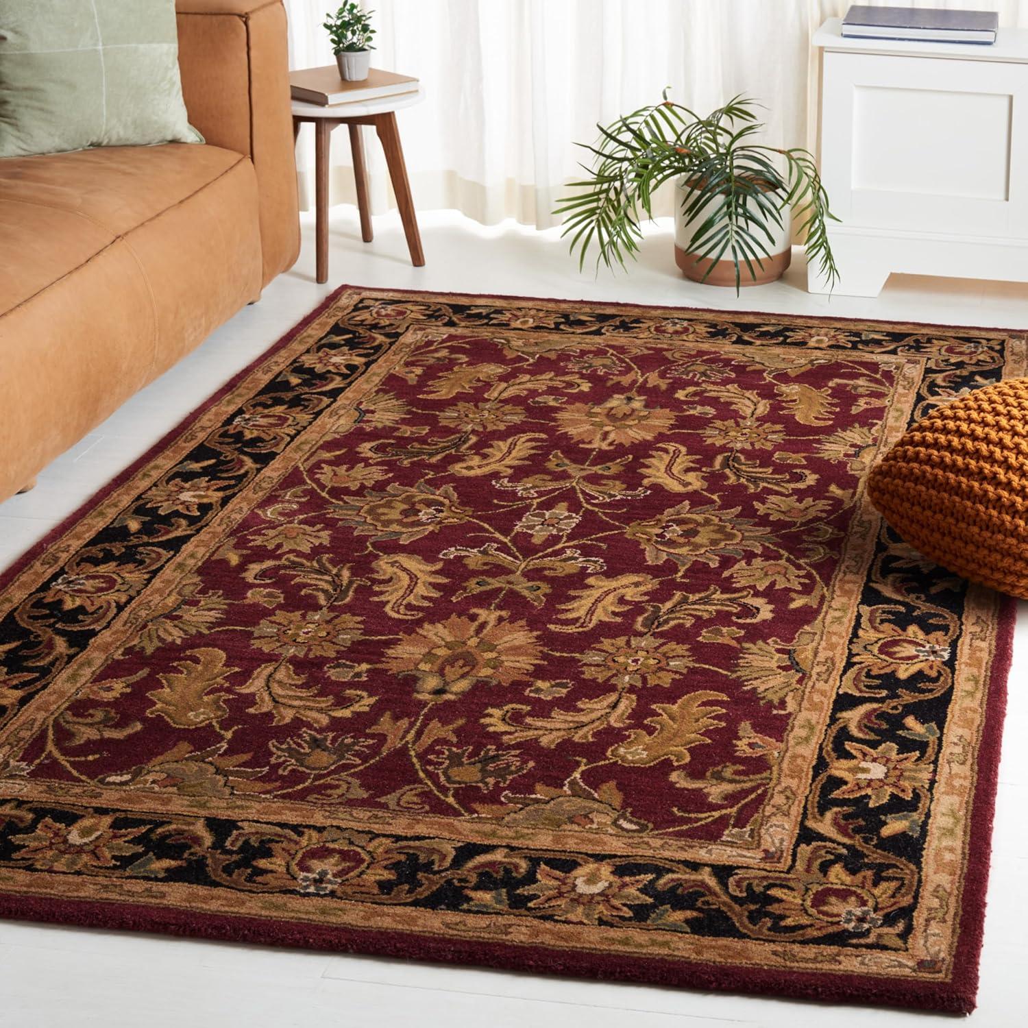 Heritage HG628 Hand Tufted Area Rug - Red/Ivory - 5'x8' - Safavieh.