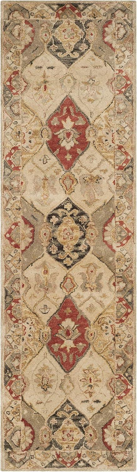 Antiquity Oriental Handmade Tufted Wool Beige Area Rug