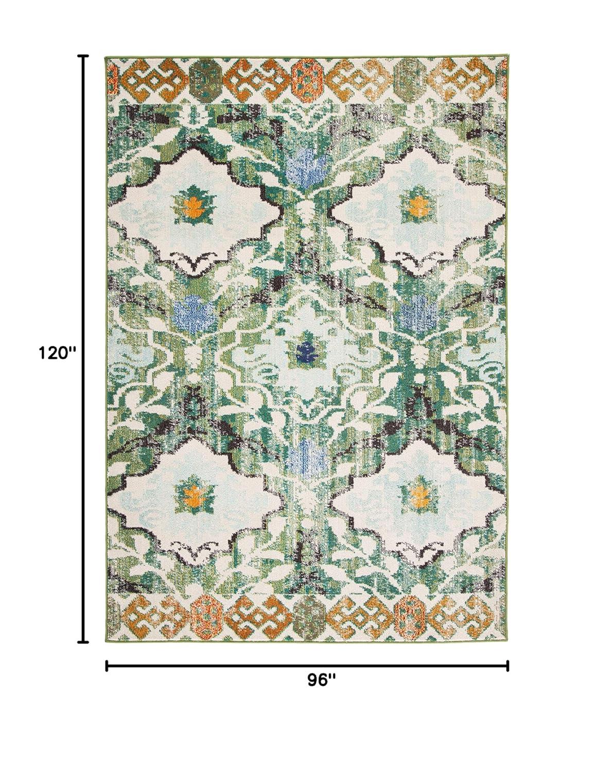 Madison MAD445 Power Loomed Area Rug - Green/Ivory - 8'x10' - Safavieh.