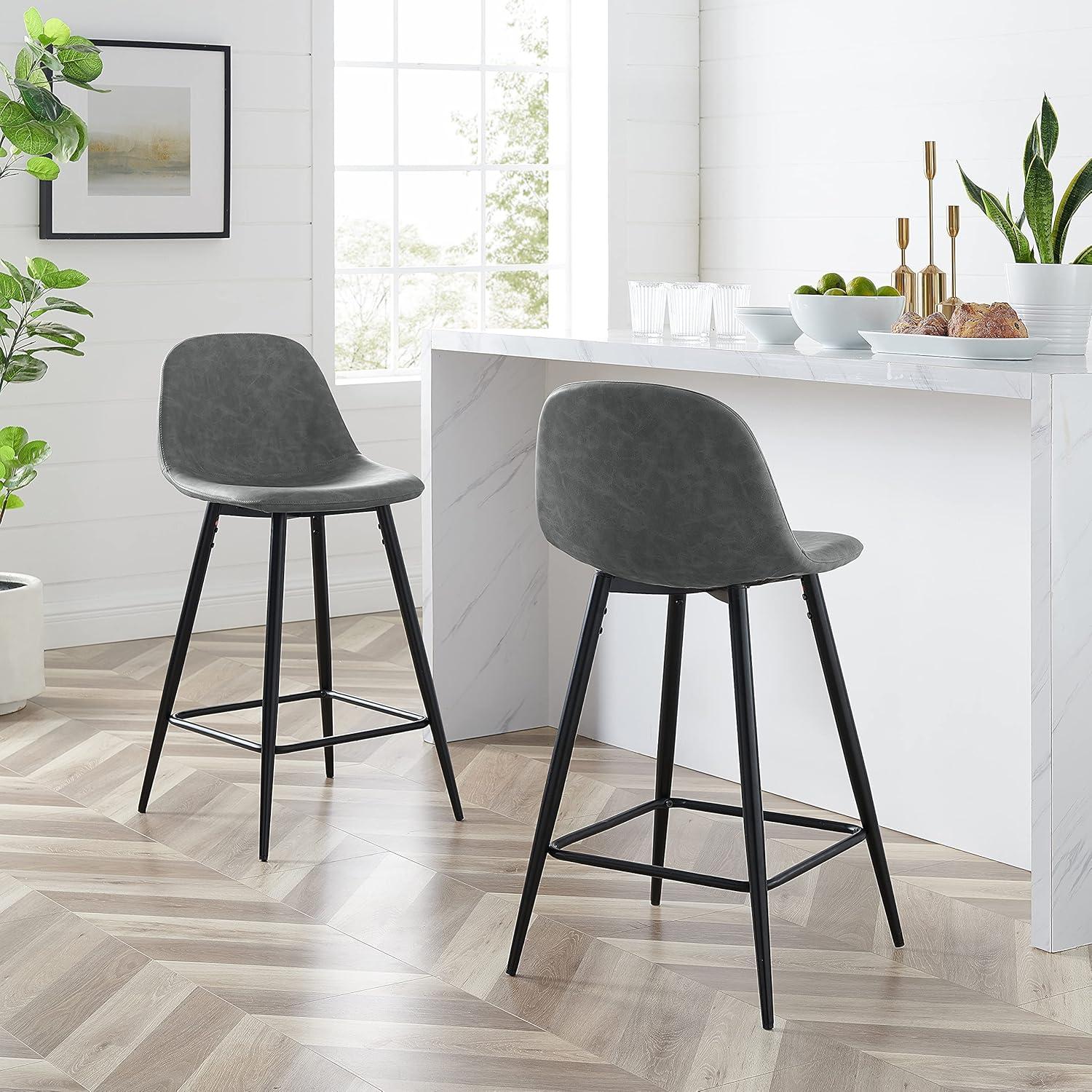 Set of 2 Weston Counter Height Barstools - Crosley