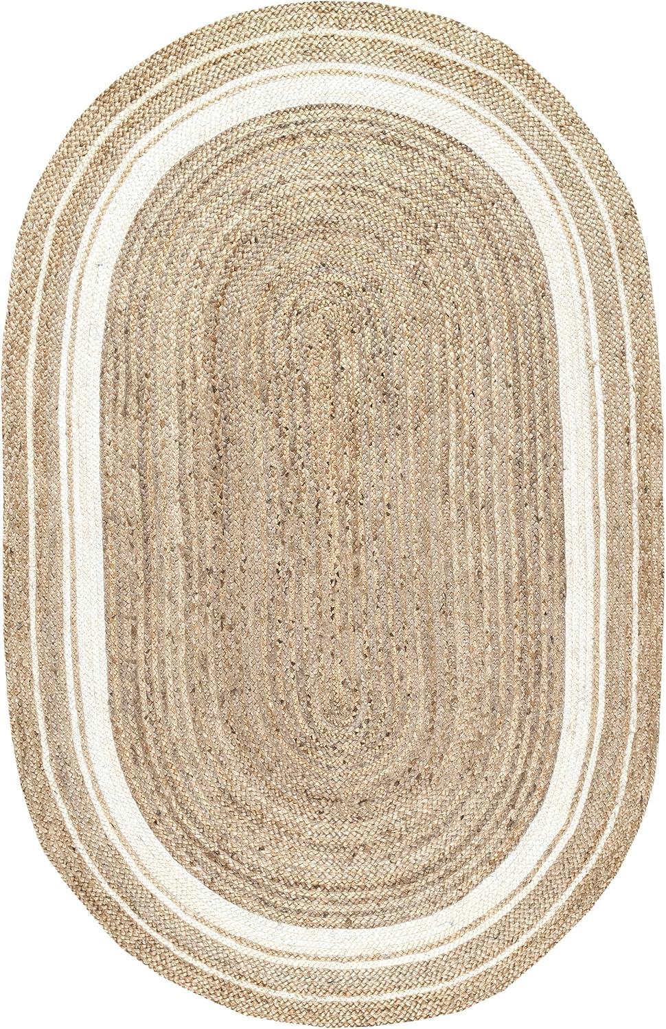 Nuloom Rikki Coastal Braided Jute Indoor Area Rug