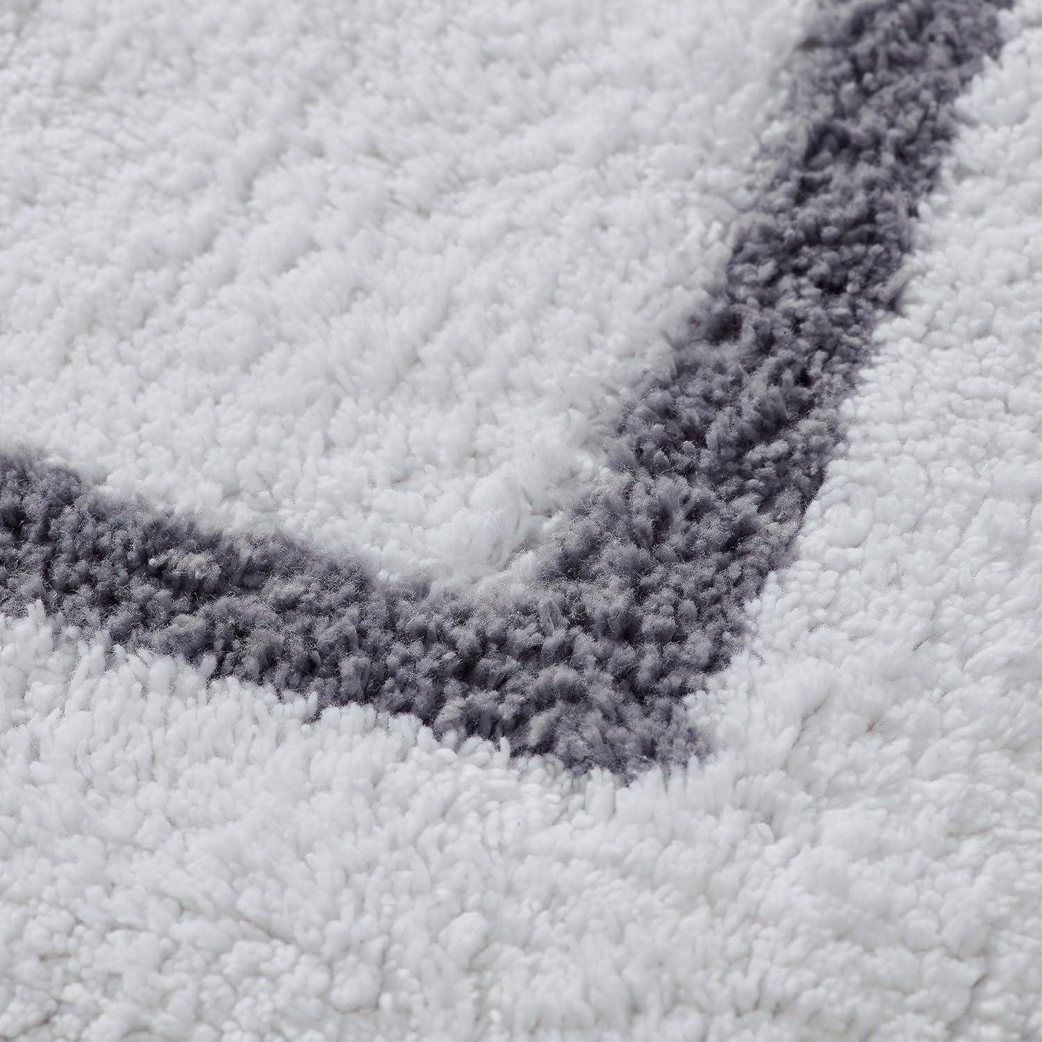 Modern Threads Modern Threads 2-Pack Reversible Contrast Stripe Bath Mat Set