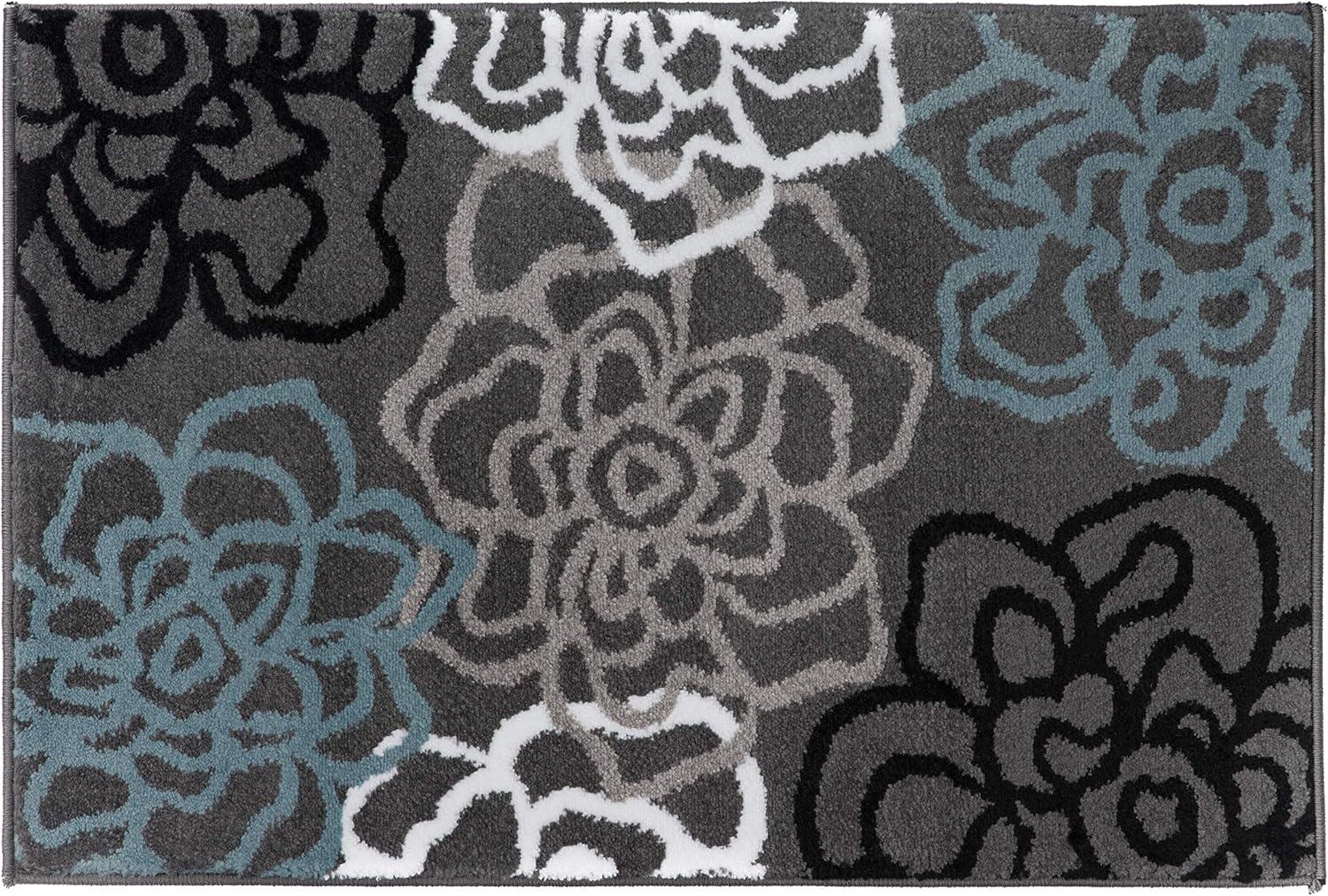 World Rug Gallery Contemporary Modern Floral Flowers Area Rug