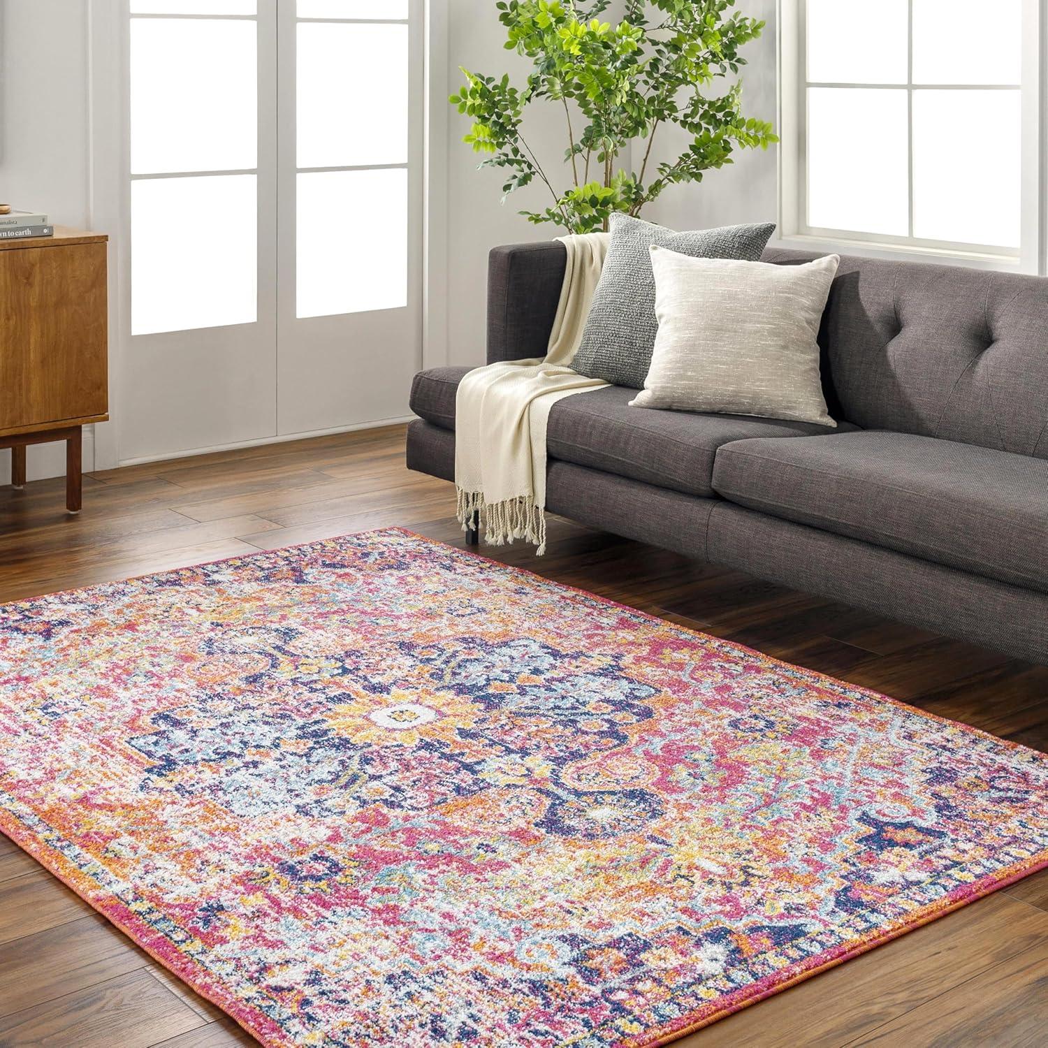 Livabliss Harput Vintage Medallion Runner Area Rug,2'7" x 7'3",Burnt Orange
