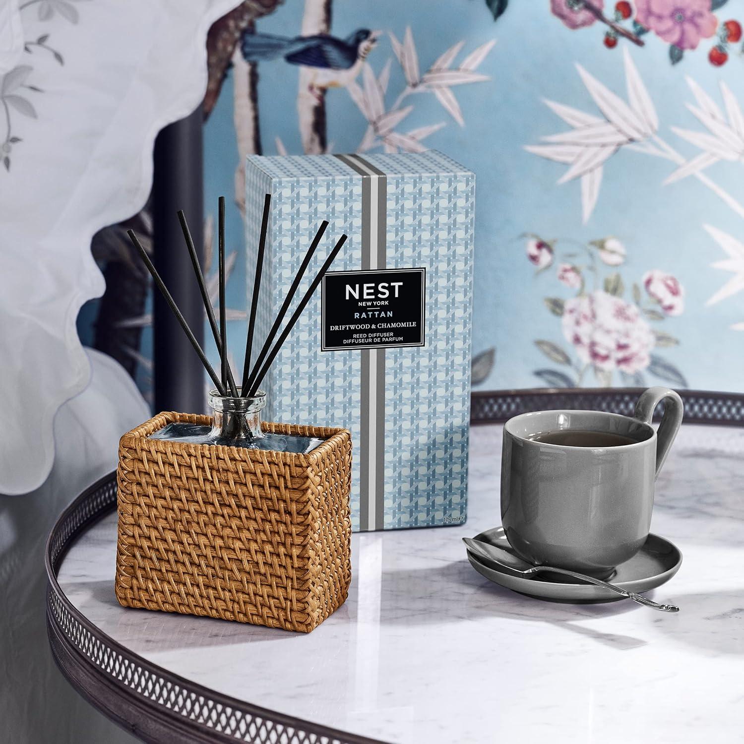 Sandalwood Vanilla Reed Diffuser with Rattan Sleeve