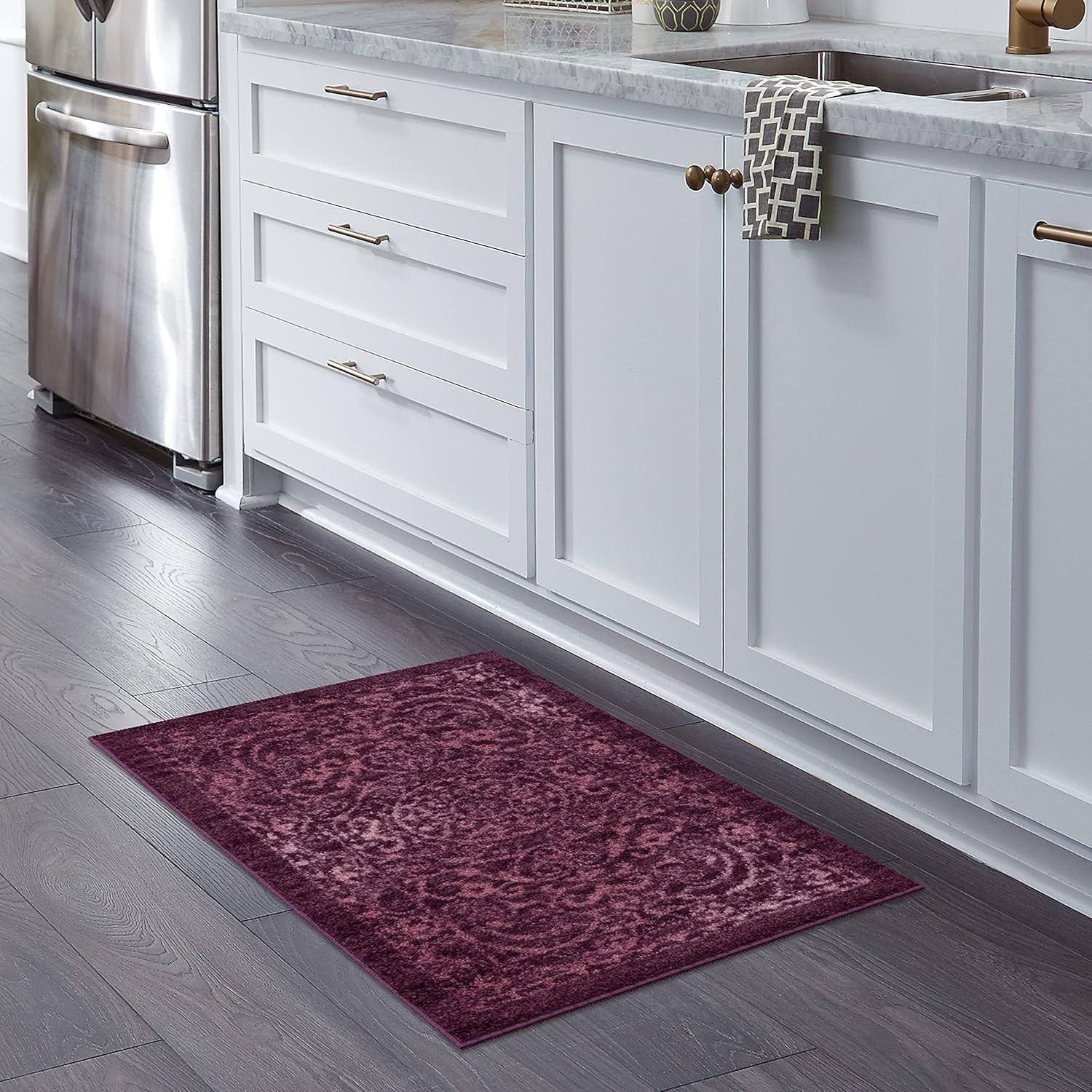 Dreyfuss Oriental Intense Purple Area Rug