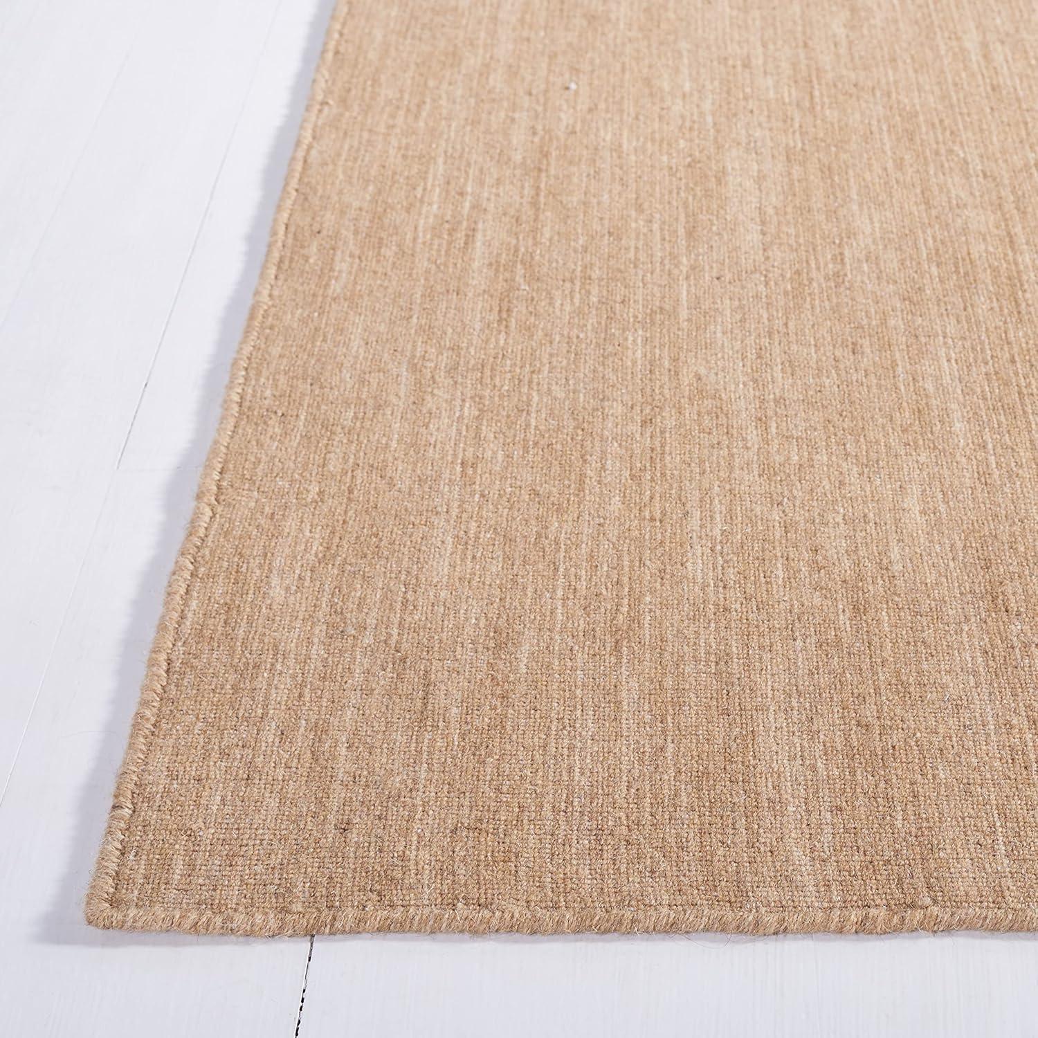 Nomadic Beige 3' x 5' Handmade Wool & Cotton Kilim Rug