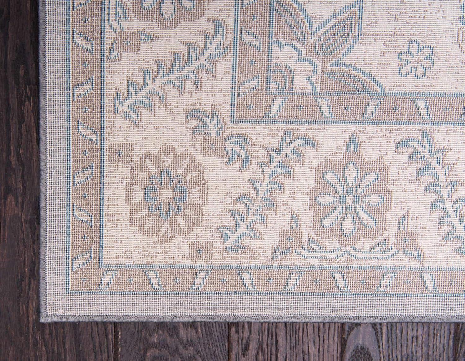 Unique Loom 7' 1 x 10' 0 Gray Salzburg Altstadt Area Rug