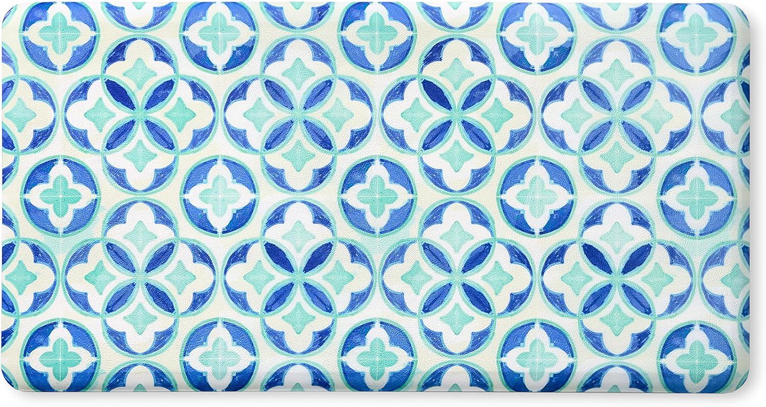 Fiesta FIESTA Mali Tiles Geo Trellis Anti-Fatigue Comfort Non-Slip Kitchen Runner Mat