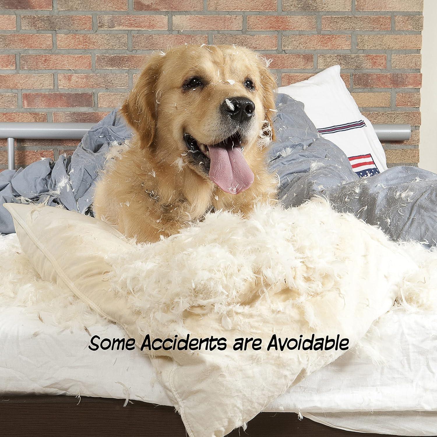 Indoor Pet Gate - 3-Panel Folding Dog Gate for Stairs or Doorways - 54x24-Inch Freestanding Pet Fence for Cats and Dogs by PETMAKER (Gray)