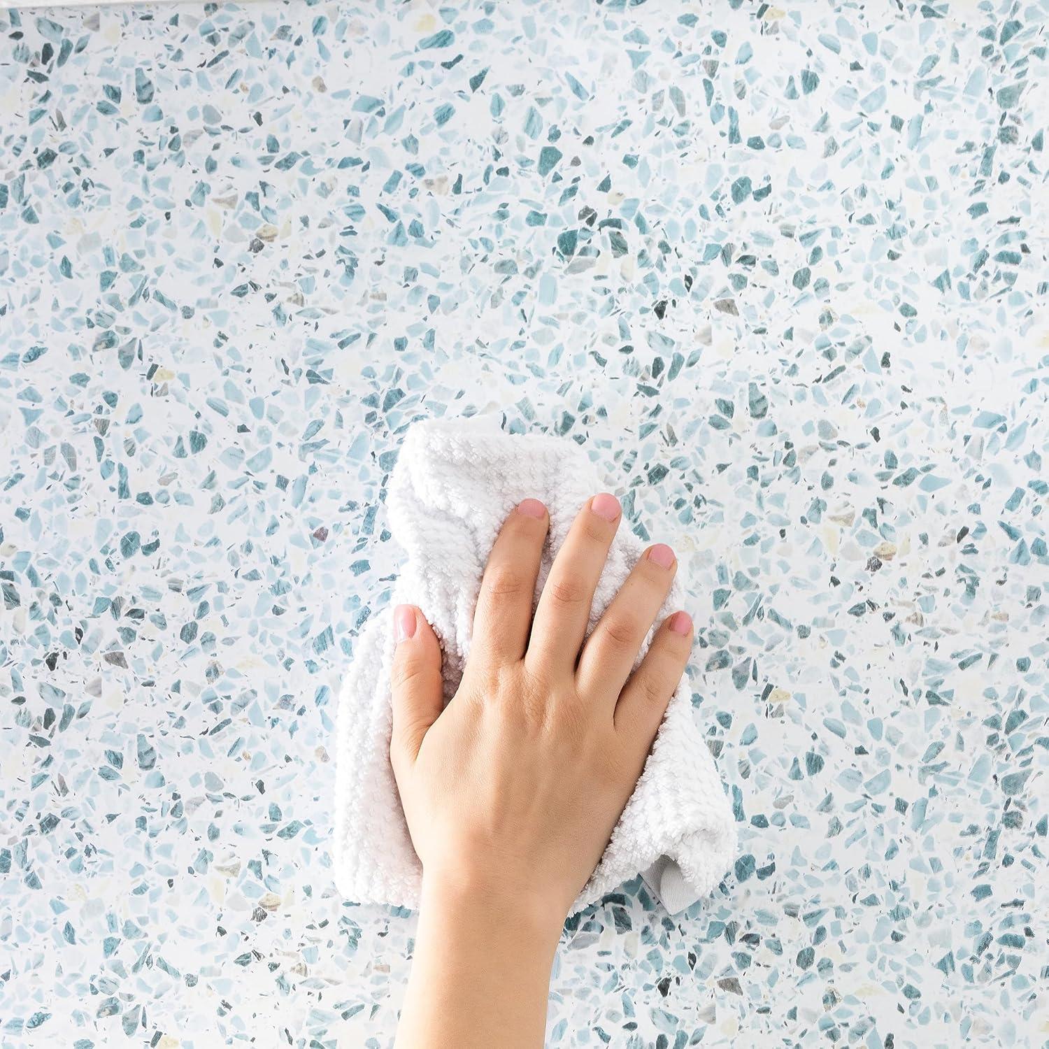 EasyLiner Premium Removable Adhesive Peel & Stick Wallpaper, Sea Glass, 20 in. x 18 ft.