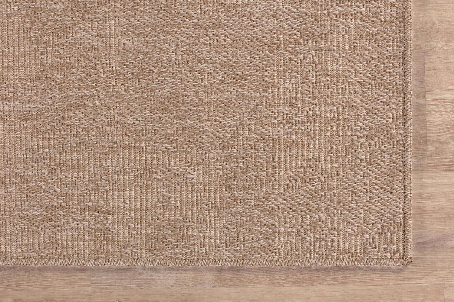 4'x6' Pata Hand Woven Chunky Jute Area Rug, Natural - JONATHAN Y
