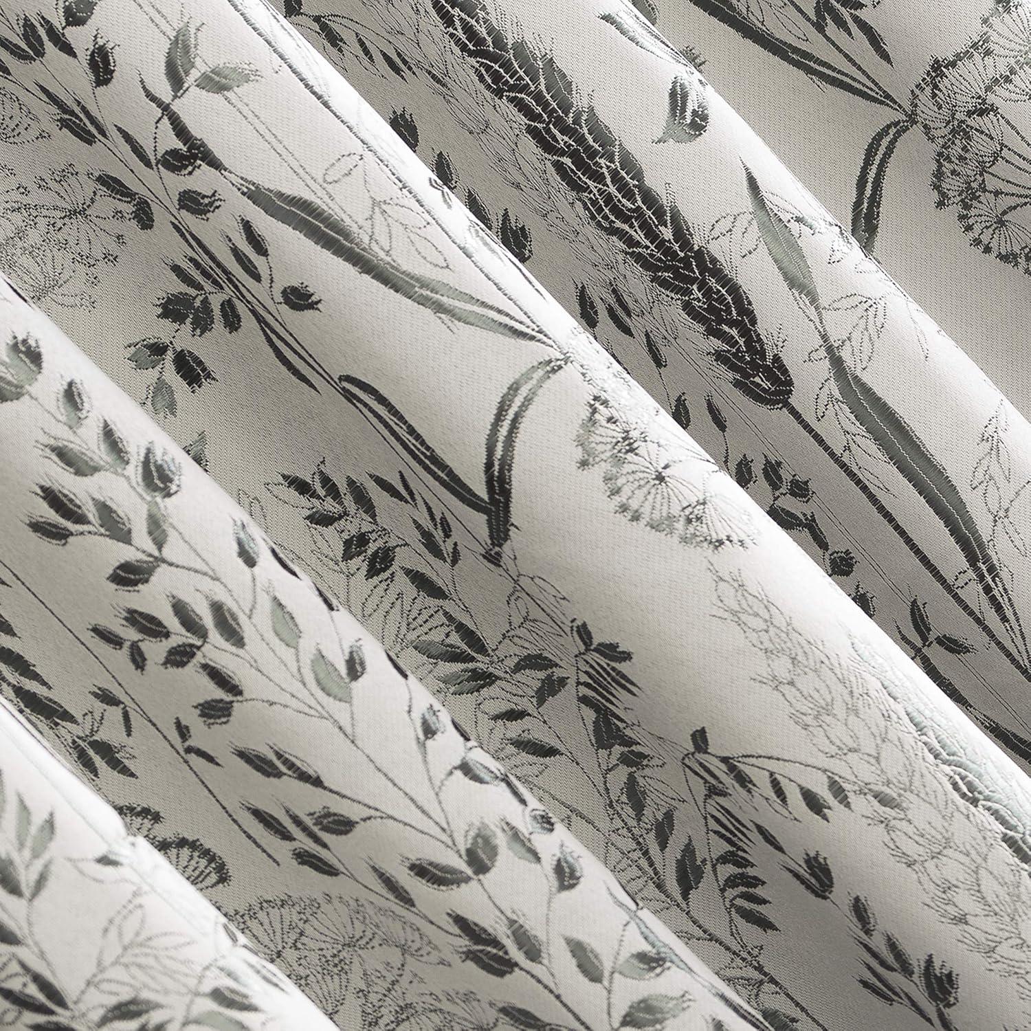 Scott Living Scott Living Aubry Shimmering Floral 100% Blackout Back Tab Curtain Panel