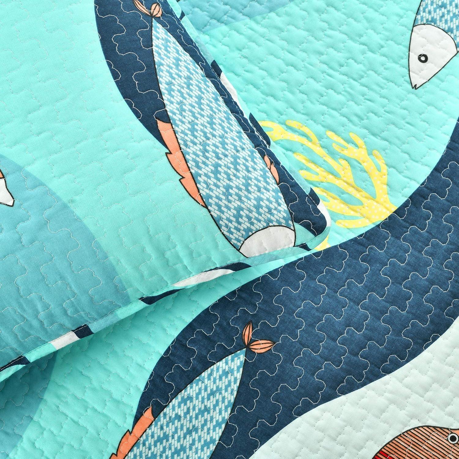 Sealife 3 - Piece Quilt Set