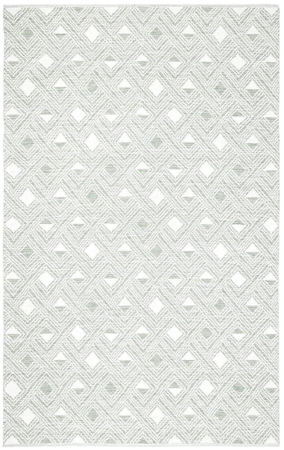 Montauk MTK614 Hand Woven Indoor Area Rug - Light Green/Ivory - 5'x8' - Safavieh.