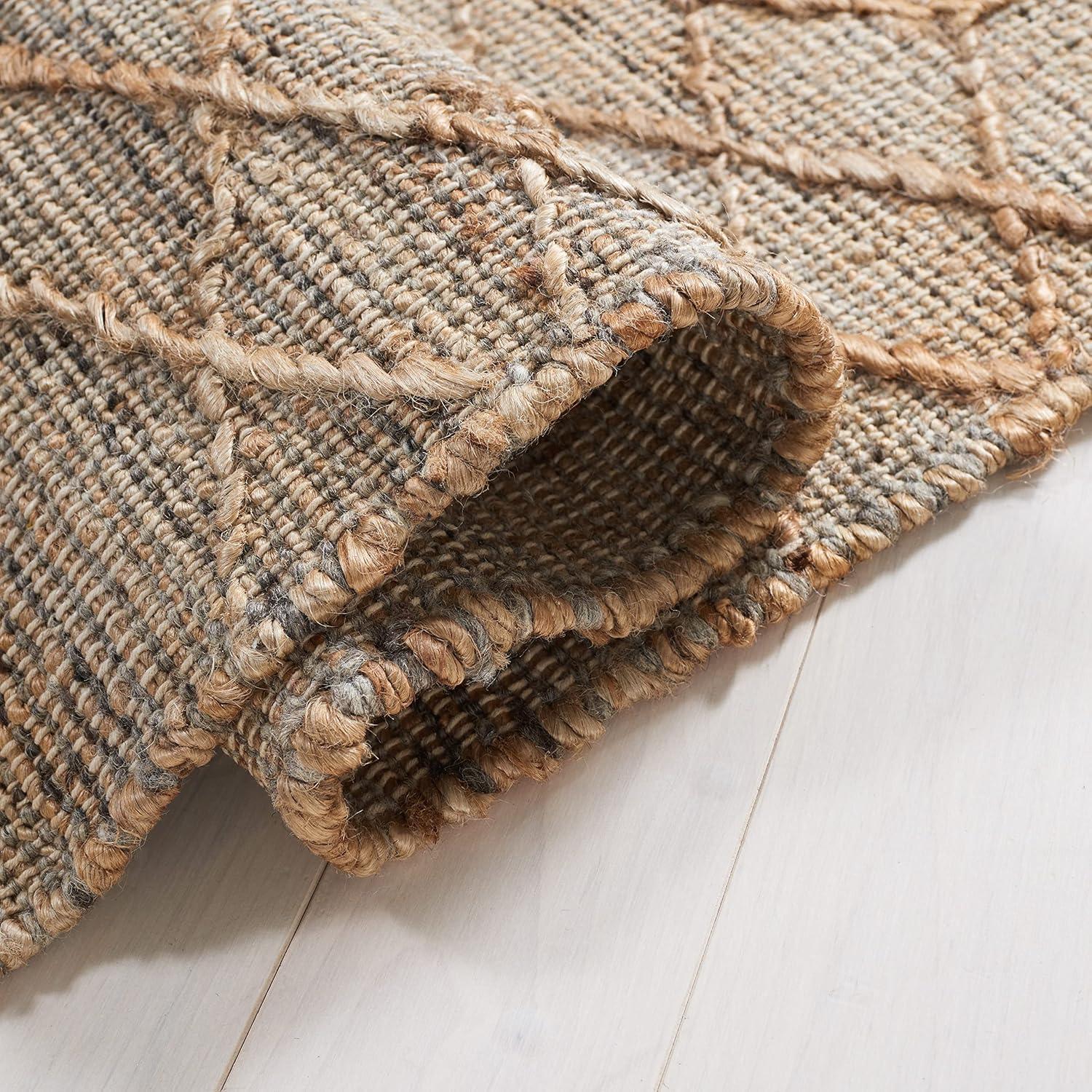 Natural Fiber NFB407 Hand Loomed Indoor Accent Rug - Natural/Beige - 3'x5' - Safavieh