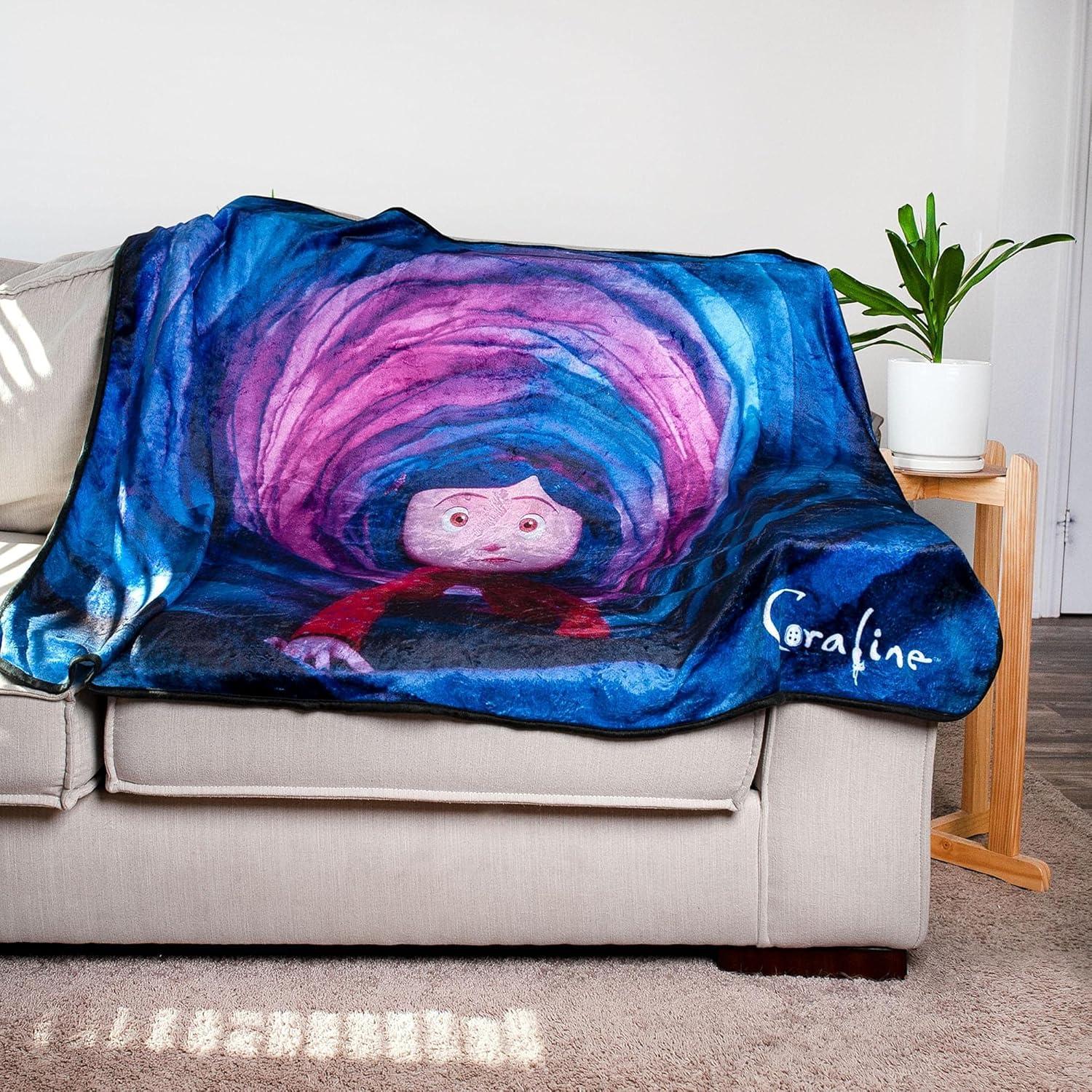 Surreal Entertainment Coraline Fleece Throw Blanket | 45 x 60 Inches