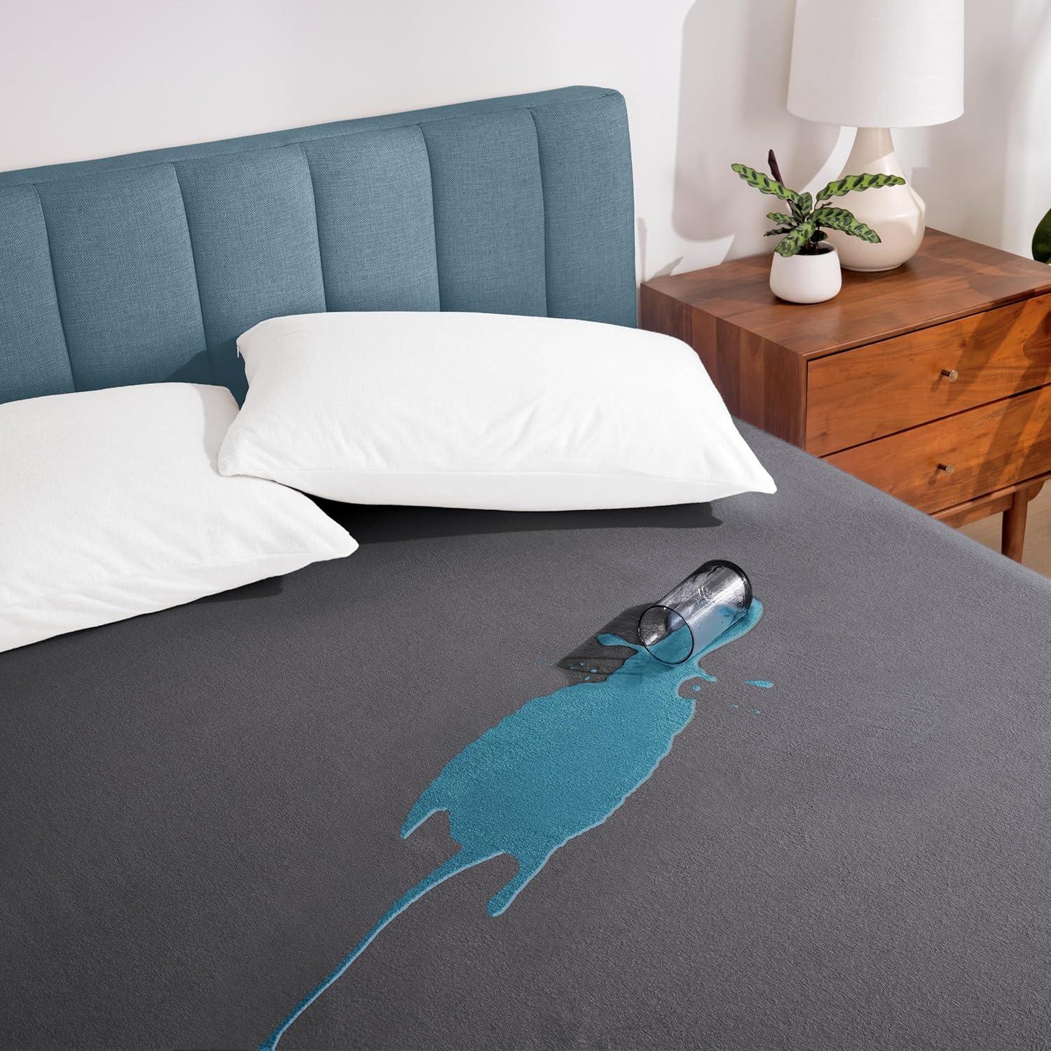 Bare Home Premium Ultra Soft Waterproof Fitted Mattress Protector