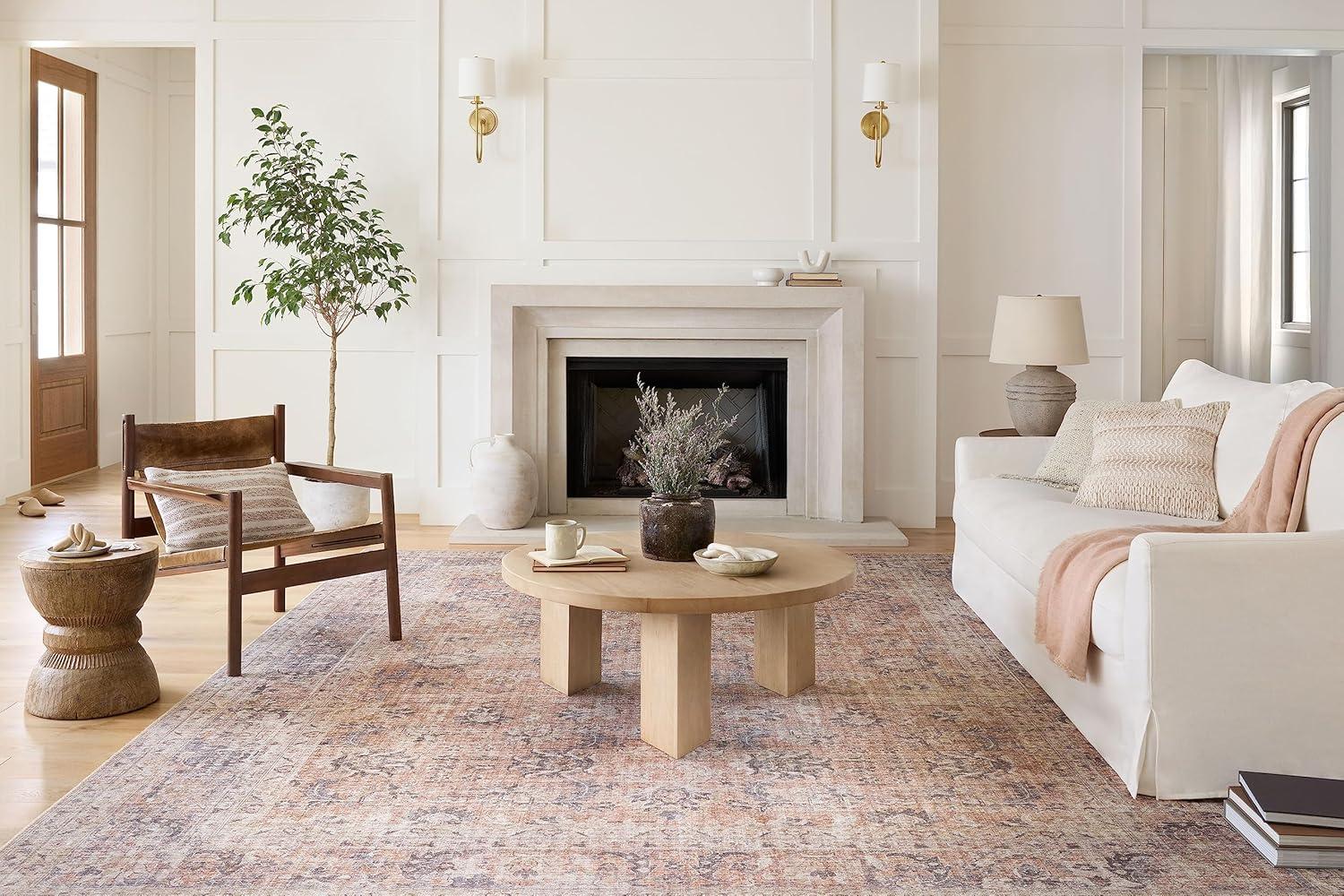 Roze Rug - Blush and Grey / 5' x 7'6"