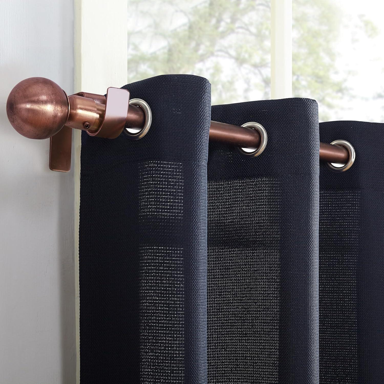 No. 918 Montego Window Curtain Valance/Kitchen Curtains, Set of 2, 56" x 24"