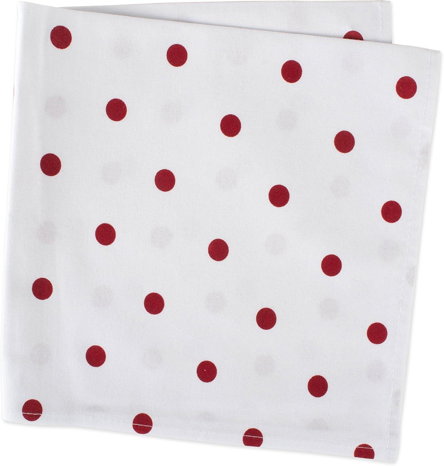 DII Polka Dot Napkin(Set of 4) White/Red