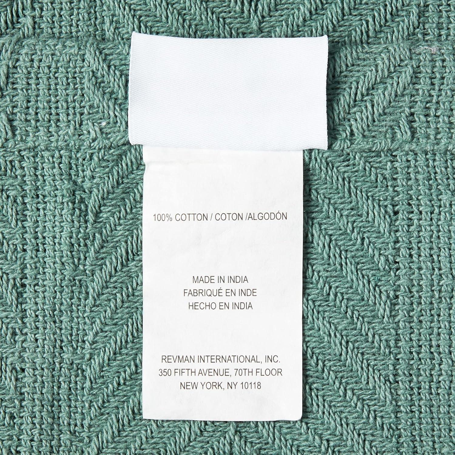 Eddie Bauer Eddie Bauer Herringbone Cotton Reversible Blanket