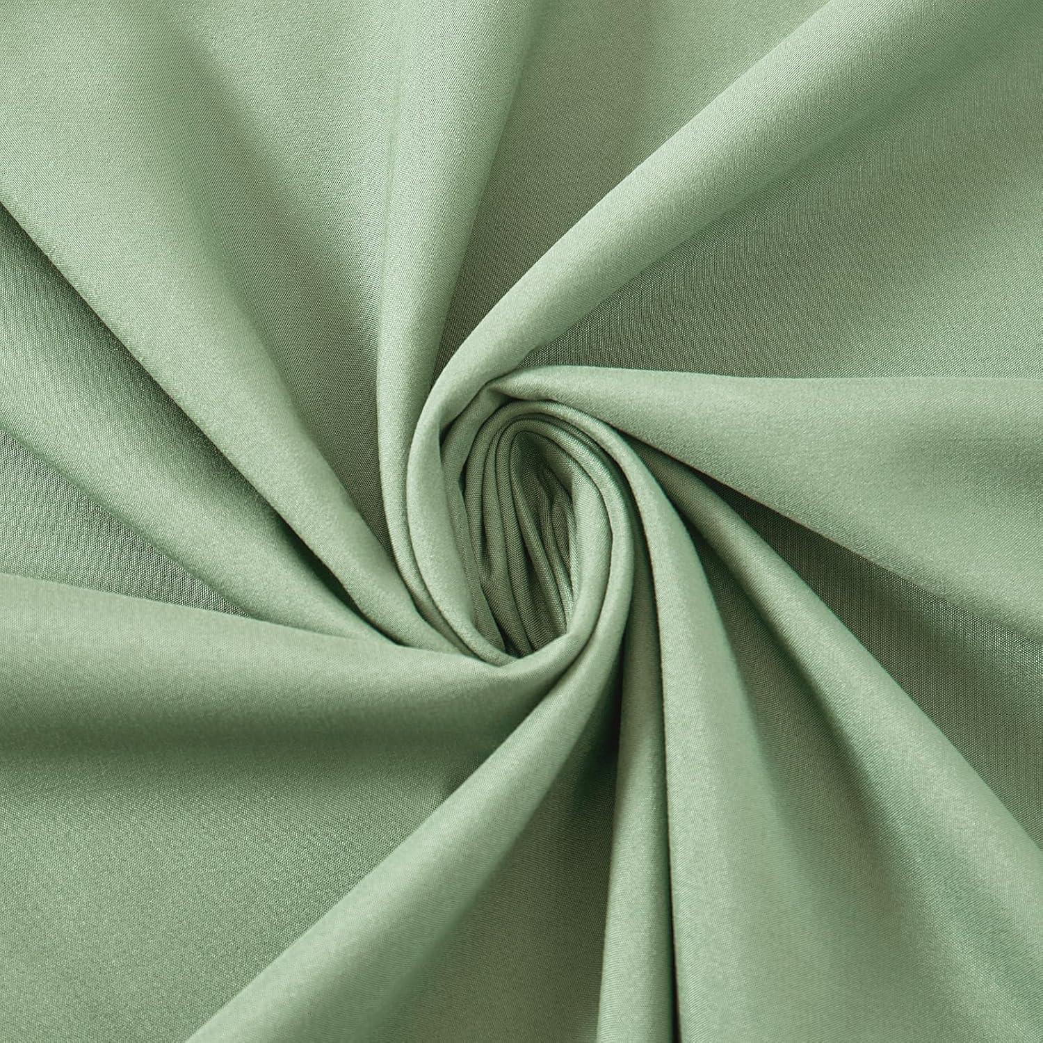 Unique Bargains Breathable Envelope Closure Polyester Pillowcase (2 Count) Green Queen