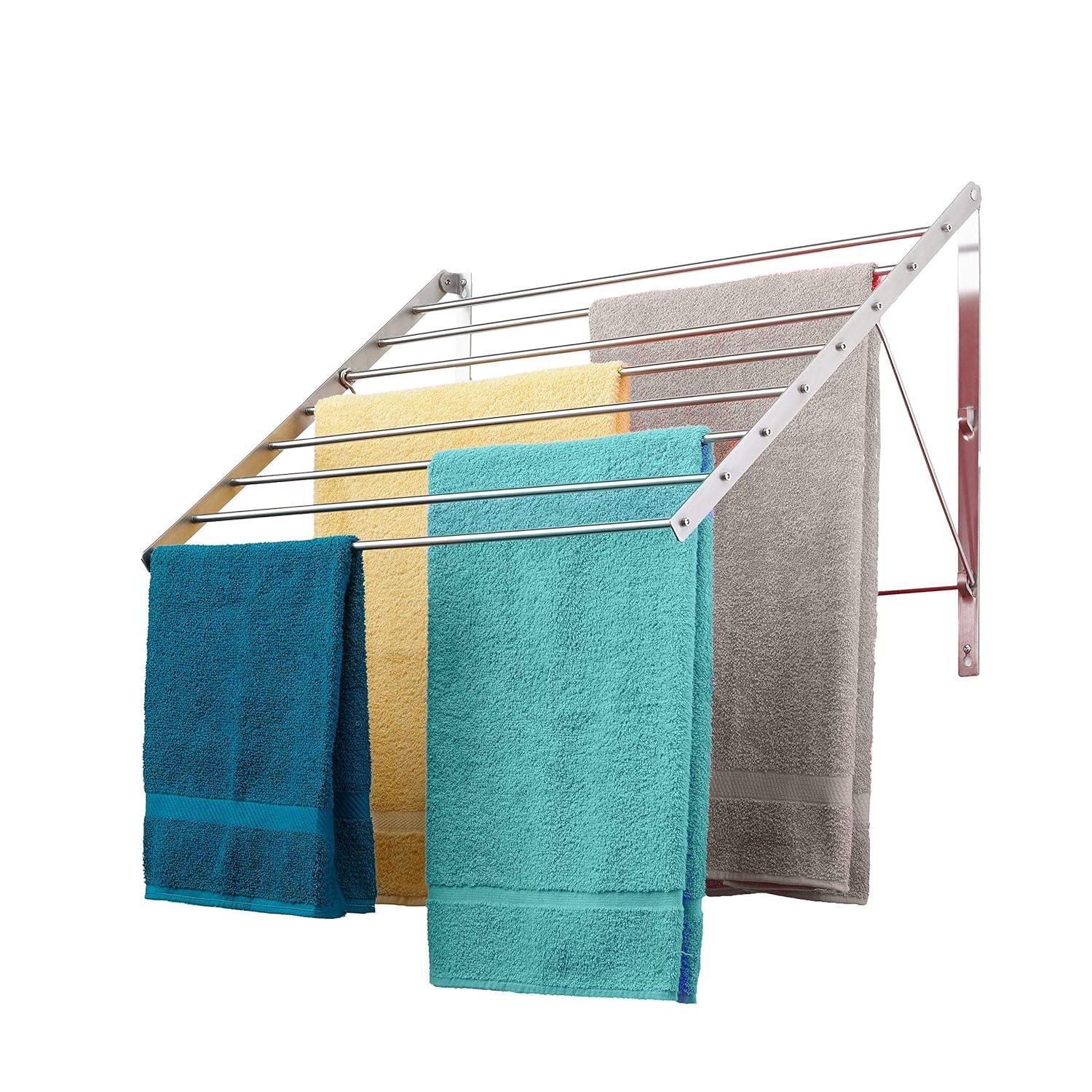Rebrilliant Stainless Steel Foldable Wall Mounted Drying Rack
