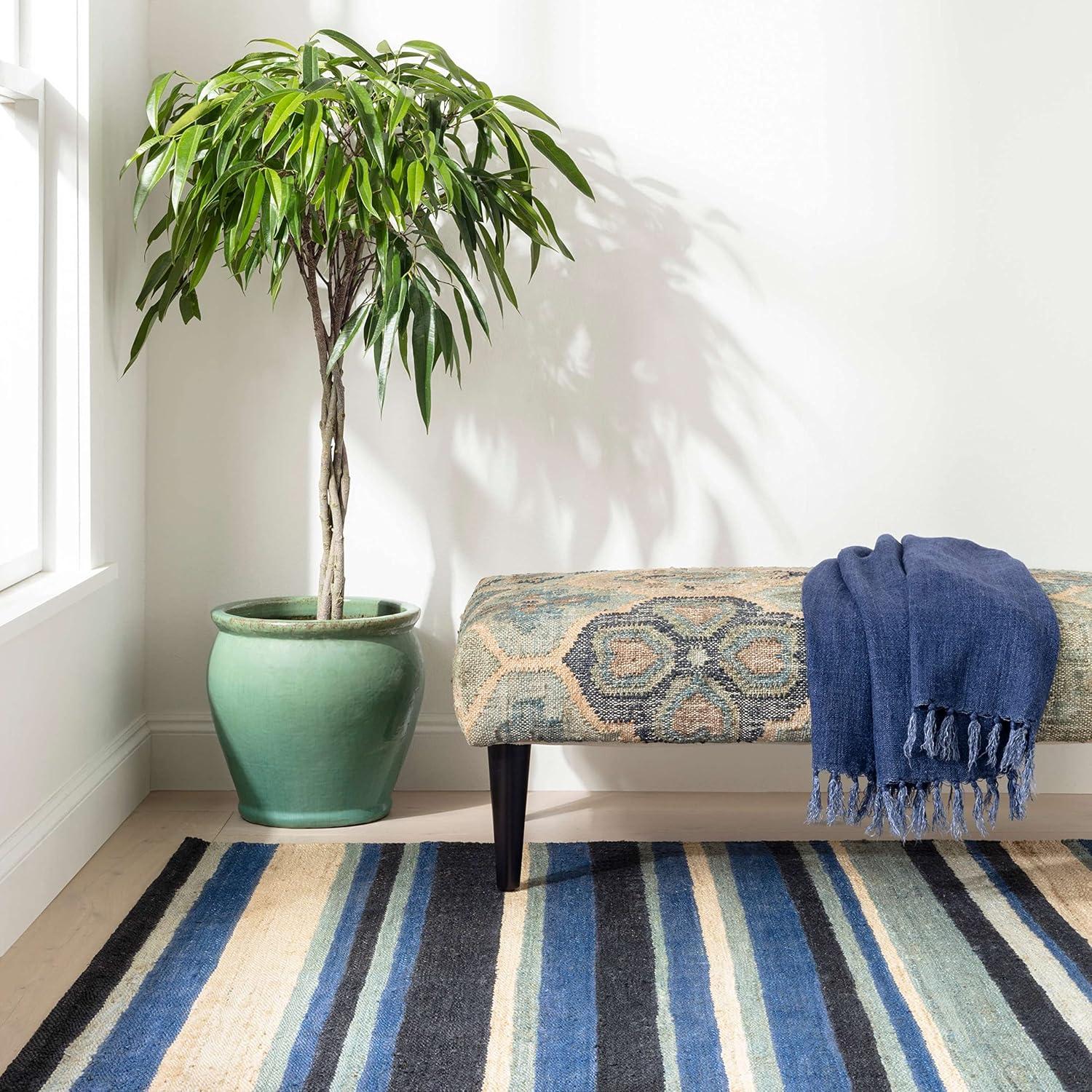 Milo Ivory Handwoven Jute/Cotton Rug