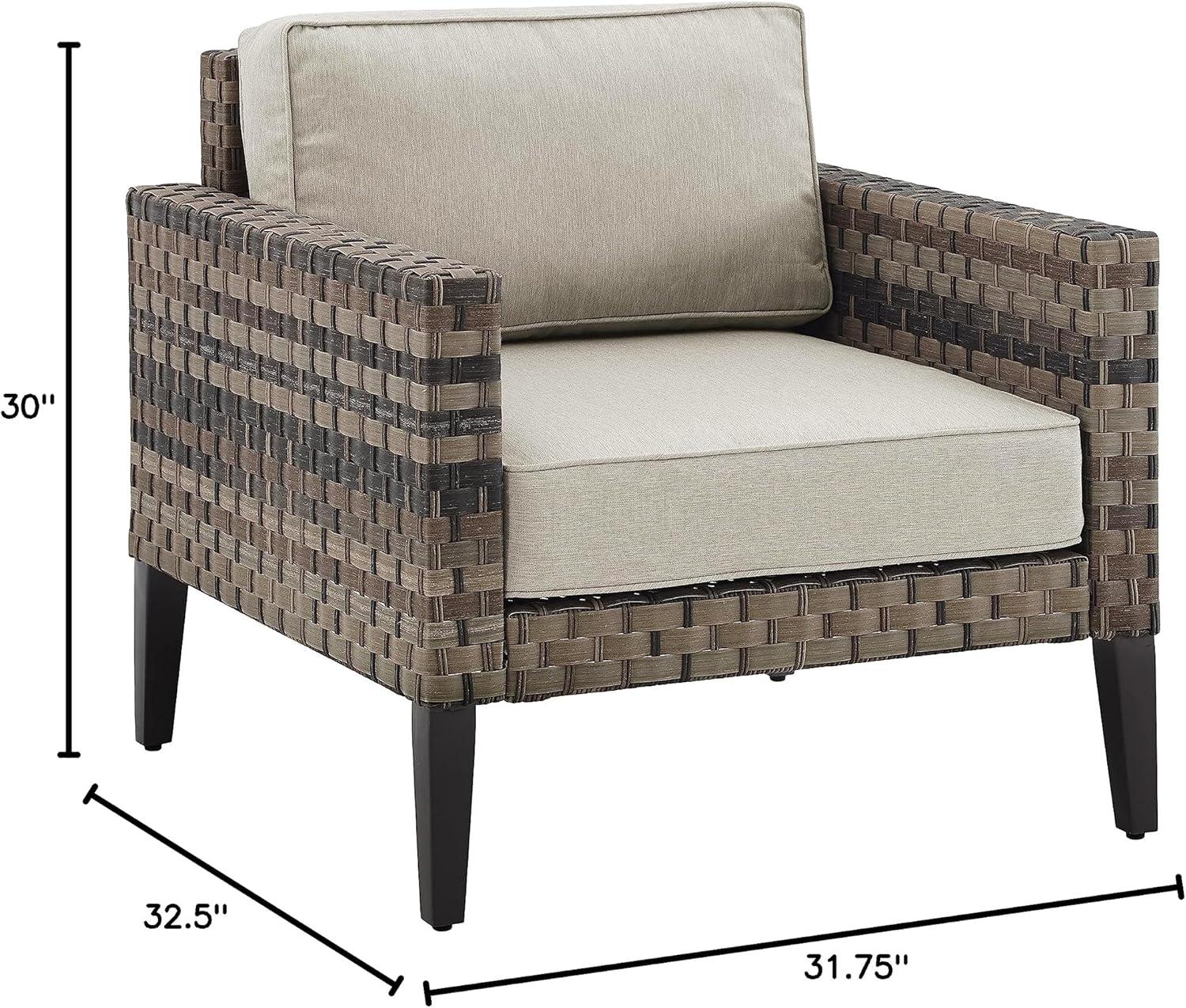 Prescott Outdoor Wicker Armchair - Crosley