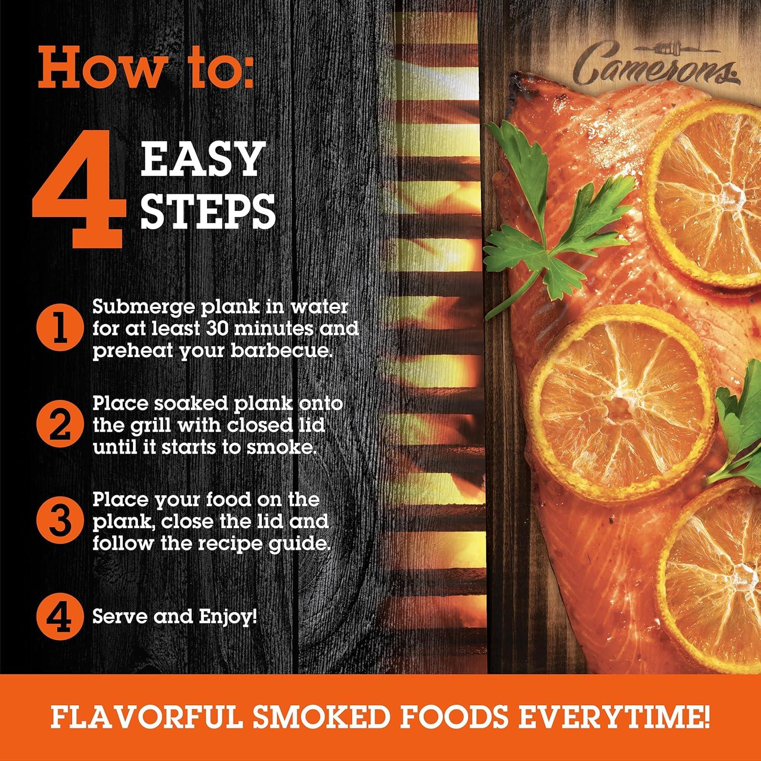 Grilling Planks - 4 Pack Cedar - Premium 5.5 x 11.5 Western Cedar for Barbecue Salmon, Seafood, Steak, Burgers, Pork Chops, Vegetables and More!