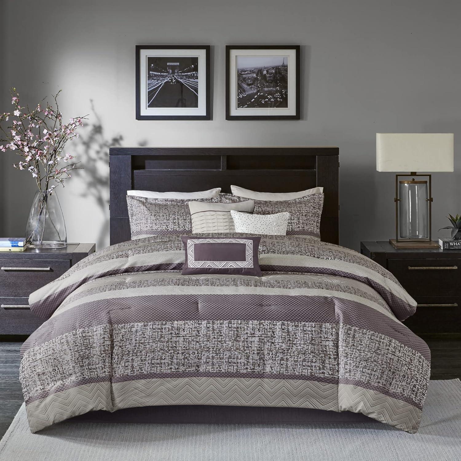 Madison Park Rhapsody 7 Piece Jacquard Comforter Set