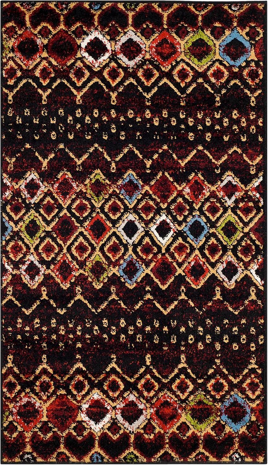 Safavieh Amsterdam Gladwin Geometric Area Rug, Black/Multi, 3' x 5'