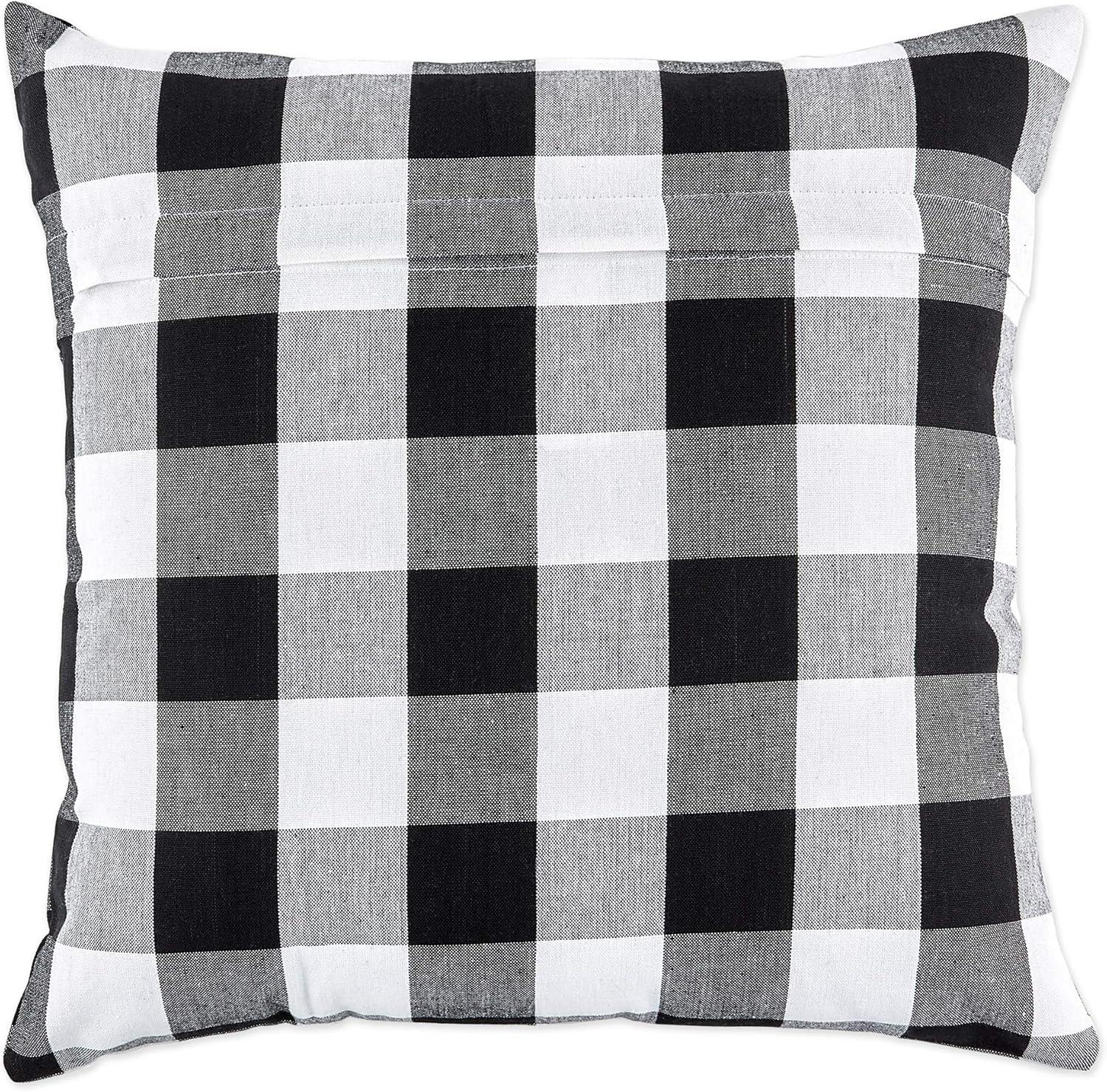 Gingham Check Kitchen Tabletop Bed Plaid Cotton Pillow Cover