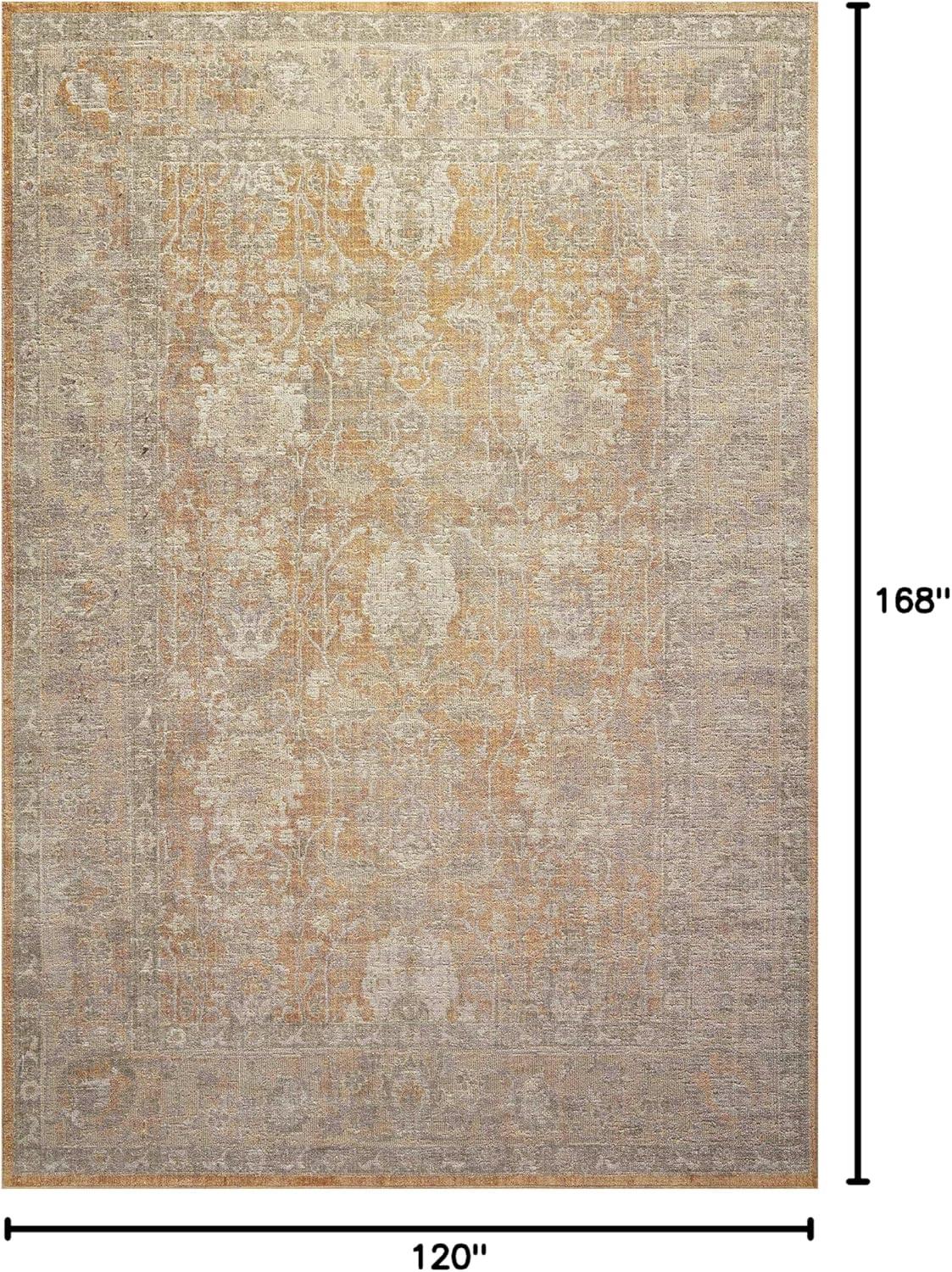 Chris Loves Julia x Loloi Rosemarie Oriental Gold/Sand Area Rug