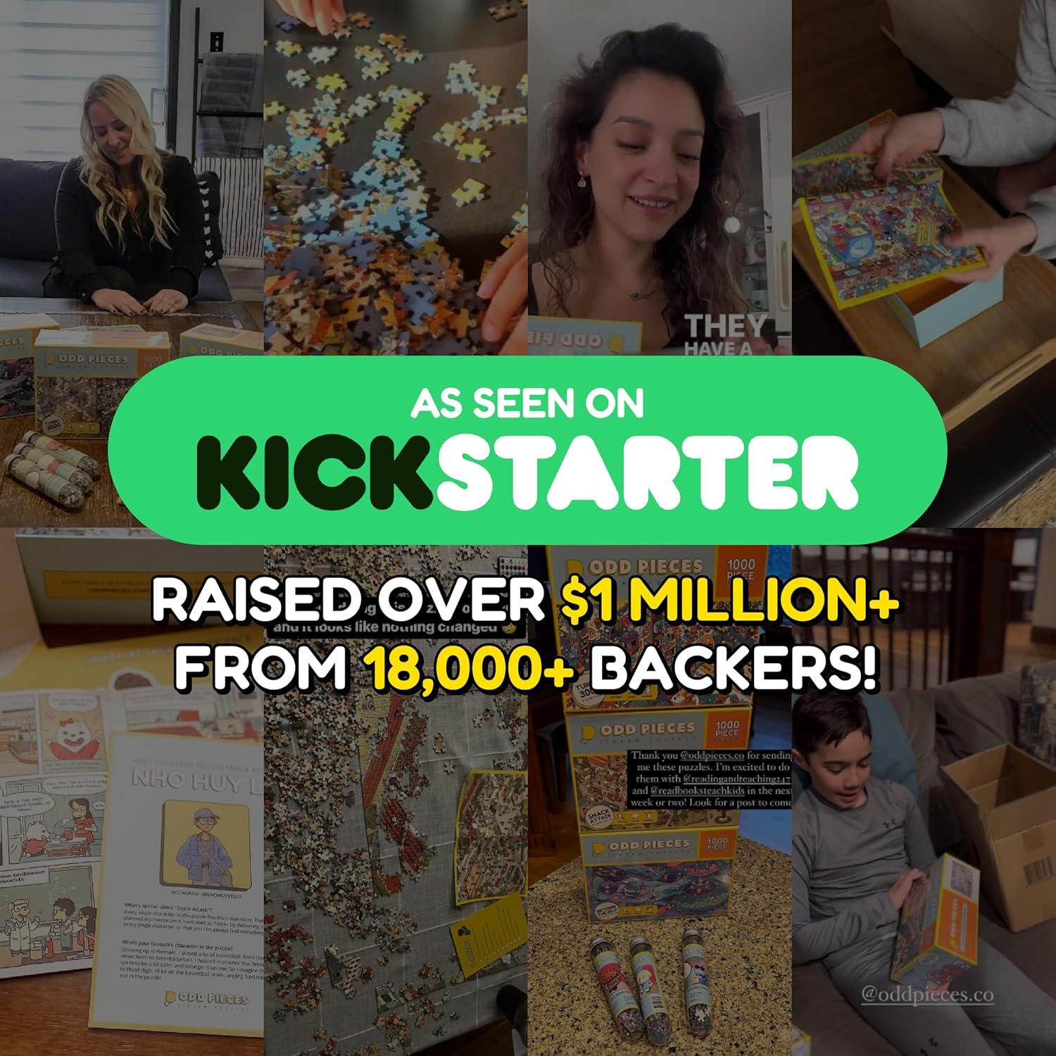 Mystery Jigsaw Puzzle-1,000 Pcs Mystery Puzzle with Storytelling Comics, Secret Ending-1000 Piece Puzzle for Adults & Kids –19.7'' x 27.6'' Frameable Magic Art (Beyond The Kelp)