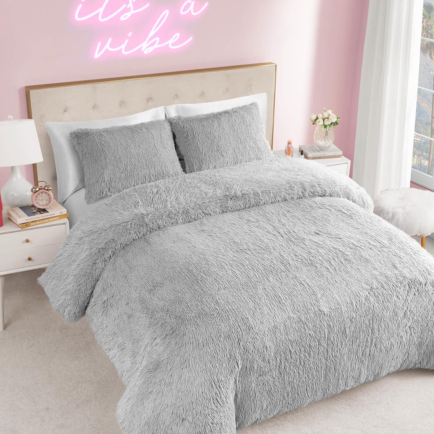 Juicy Couture Juicy Couture Shaggy Faux Fur Comforter & Shams Bedding Sets